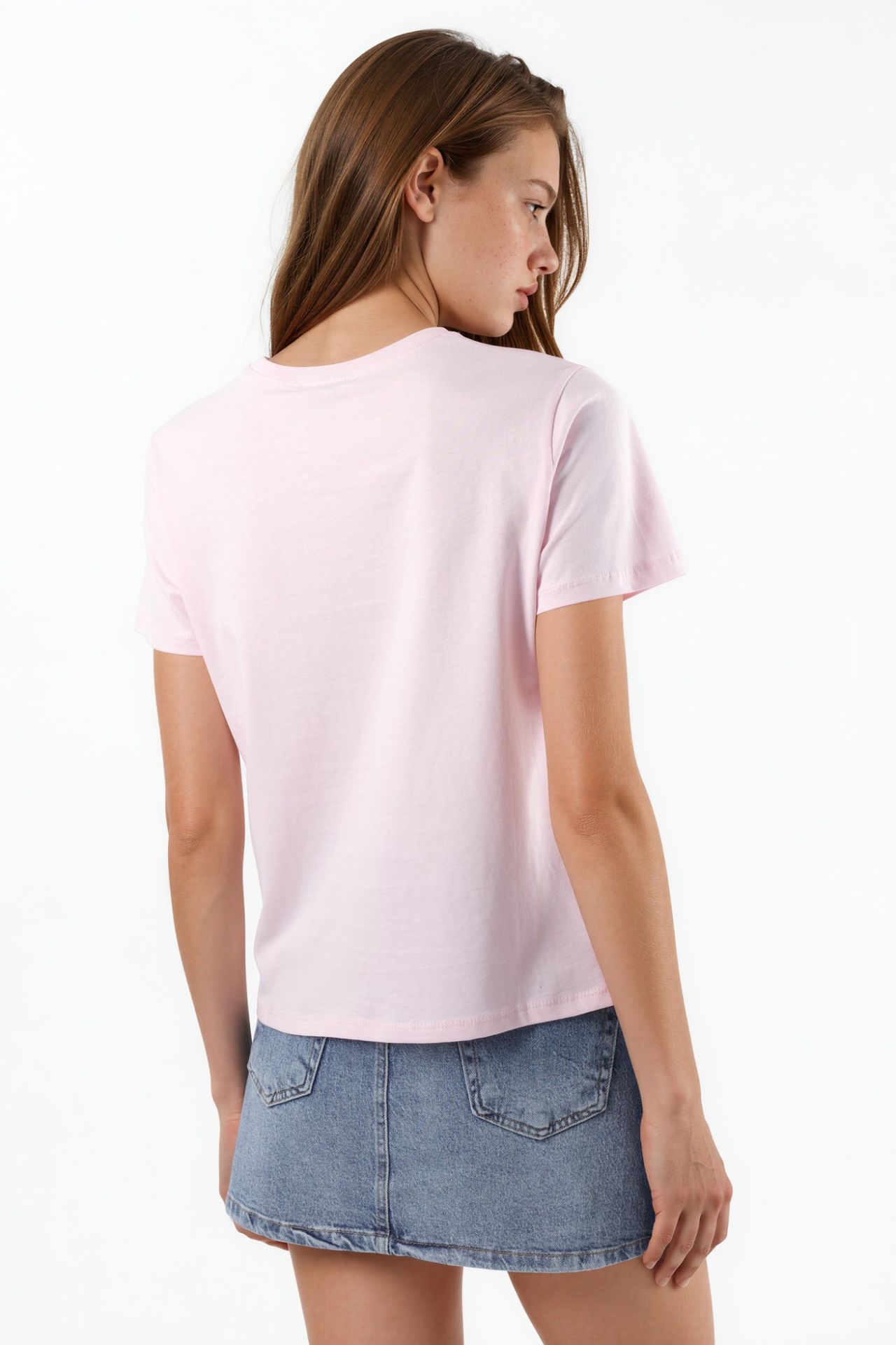 BUSEM Plain Crew Neck Cotton T-Shirt 3