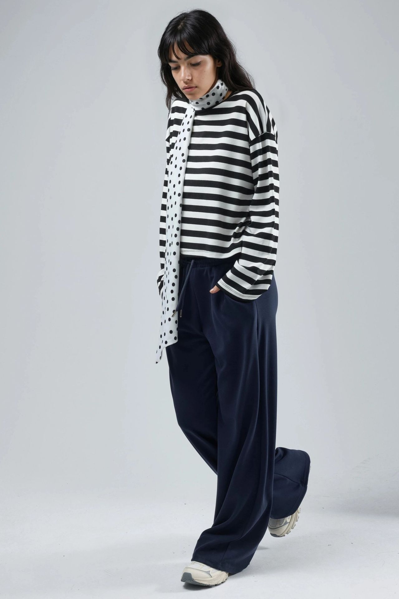 BUSEM Mid Waist Wide Leg Modal Pants 2