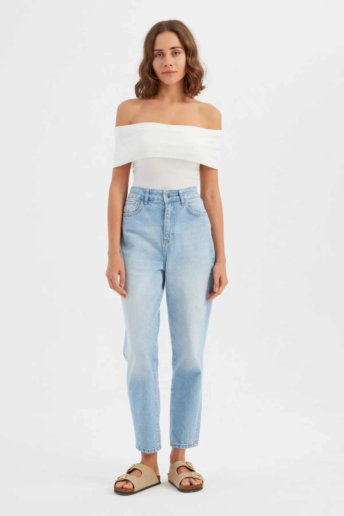 Off-Shoulder Ruched Bodycon Crop Top 2