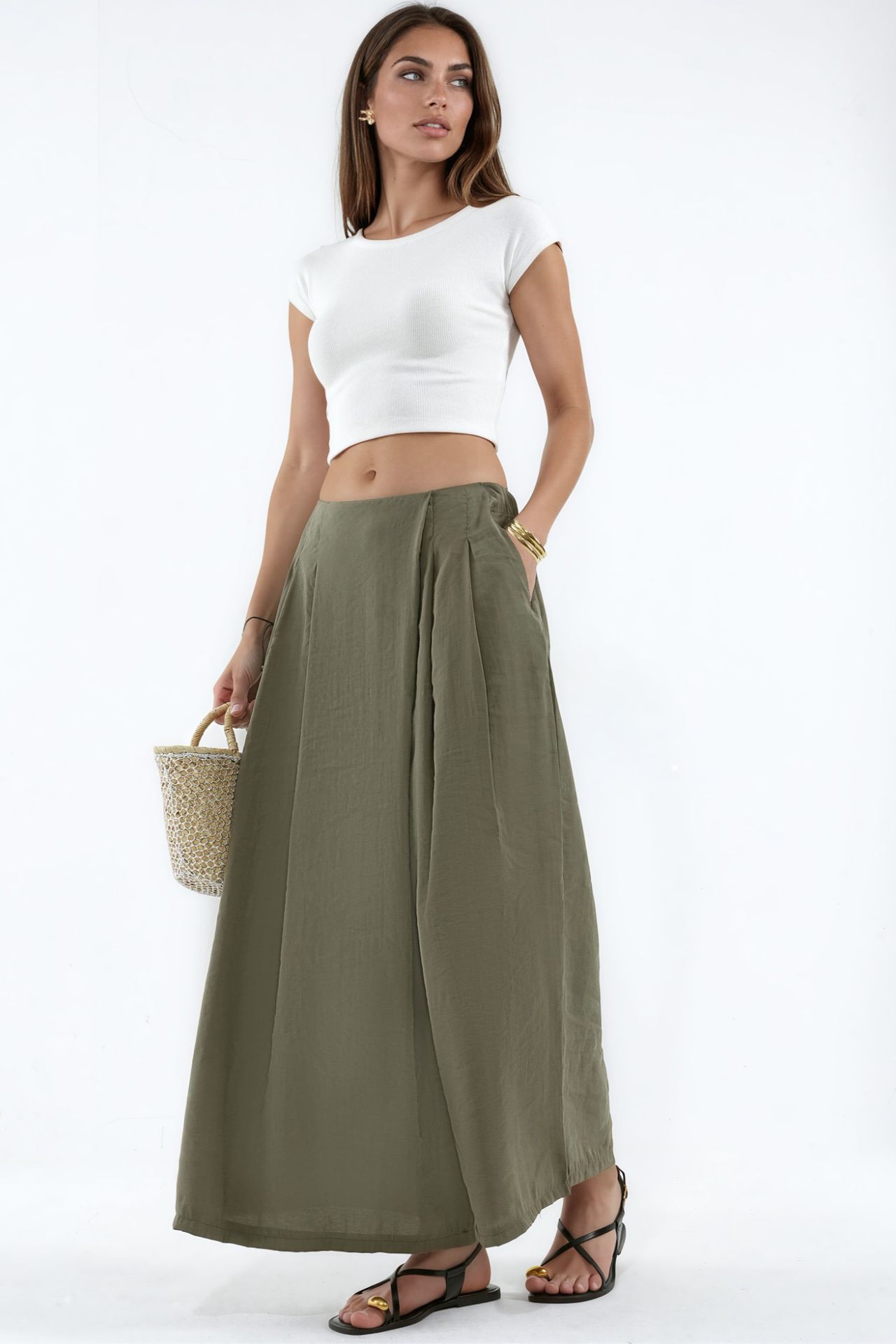 Wide Leg Palazzo Modal Pants 2