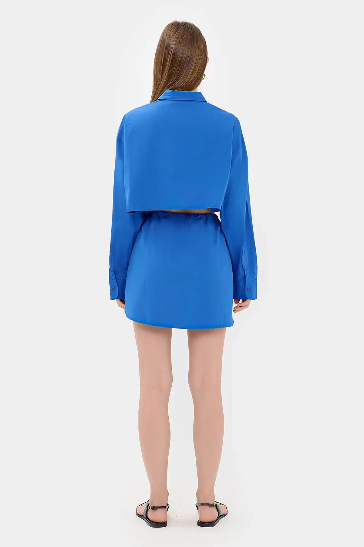 Loose Sleeves Oversized Crop Shirt 5