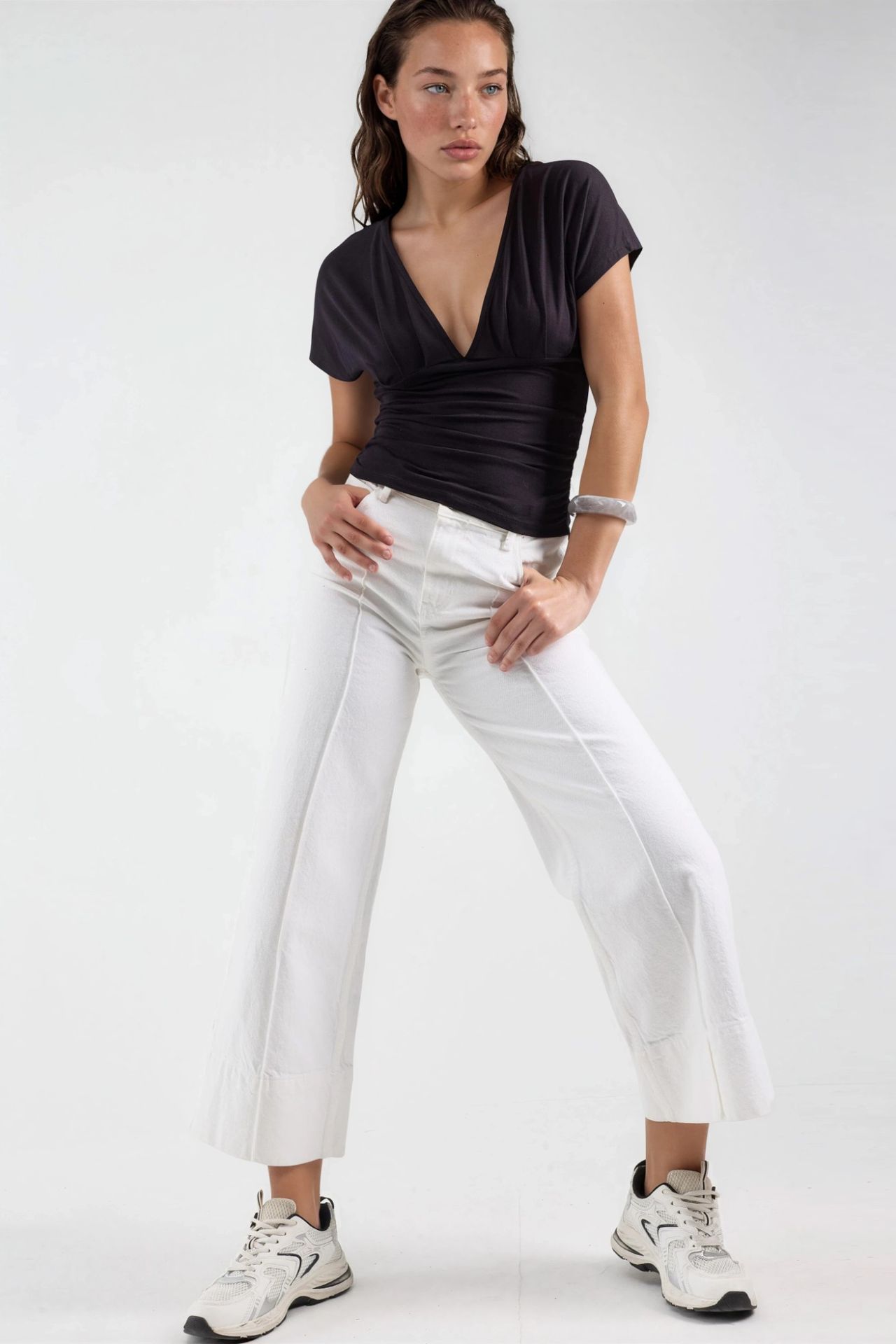BUSEM V-Neck Tie Detail Blouse 3