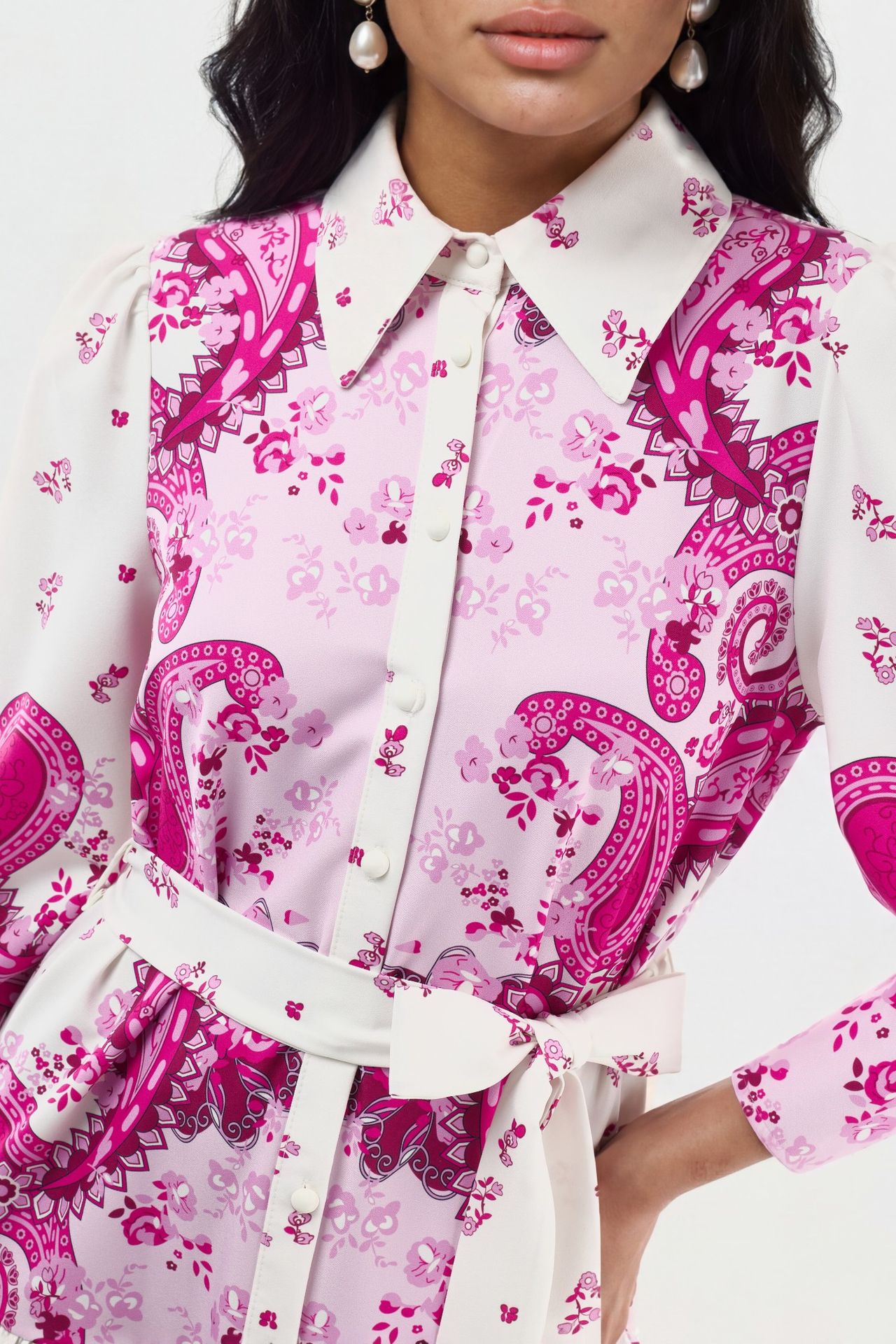 MSN Patterned A-Line Mini Dress 4