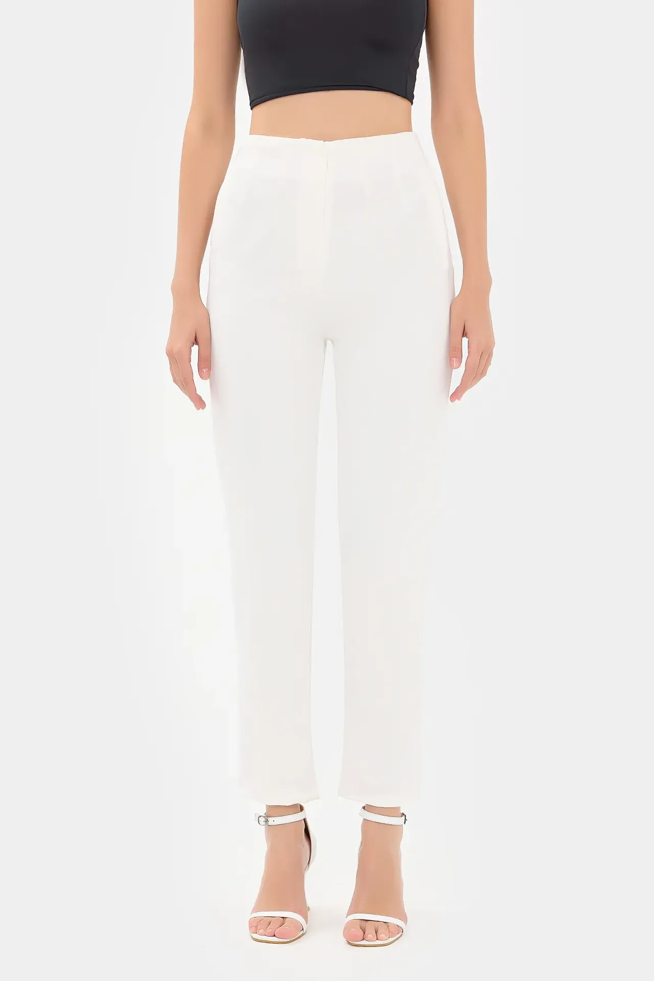 High Waist Carrot fit Trousers