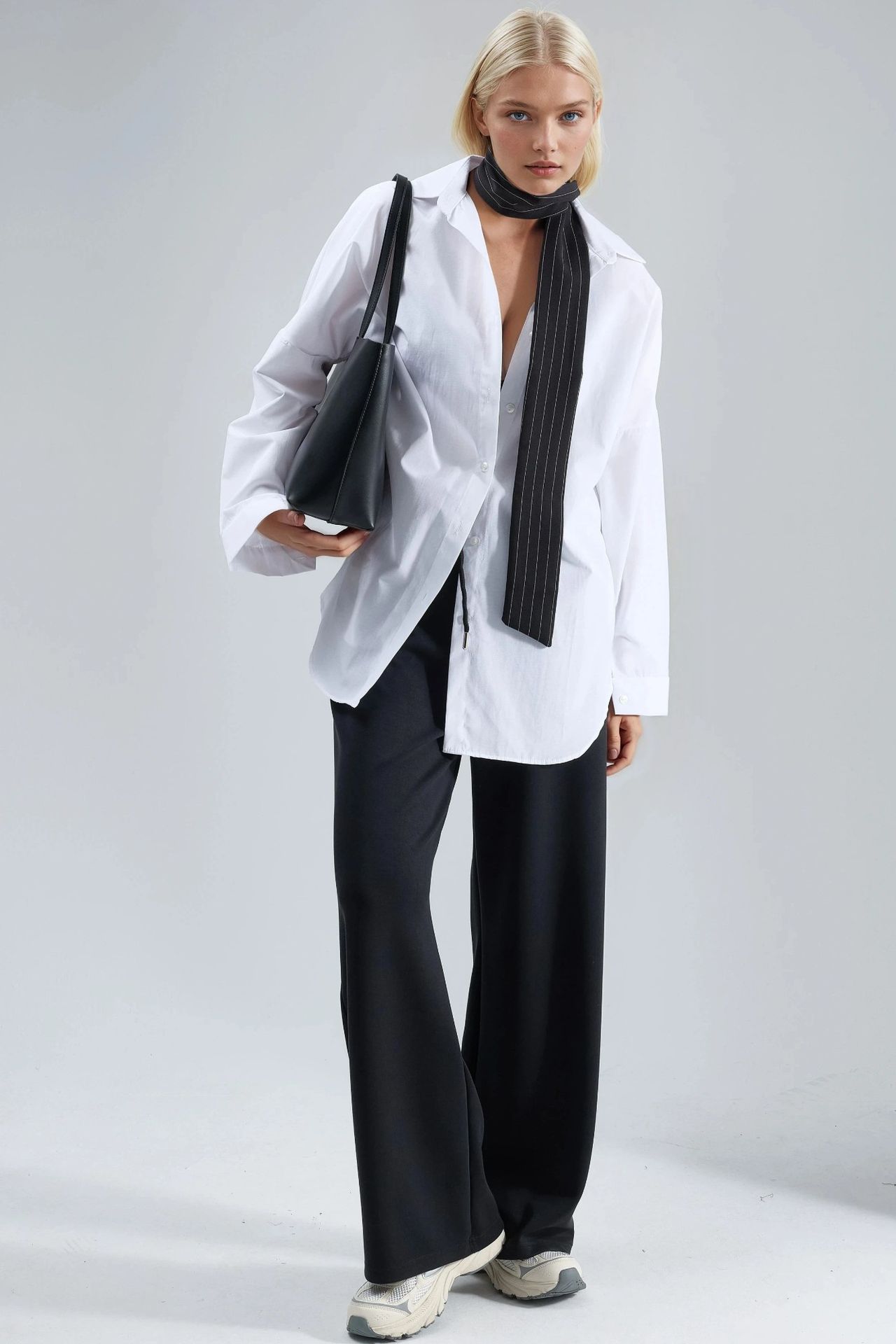 BUSEM Mid Waist Wide Leg Modal Pants 7
