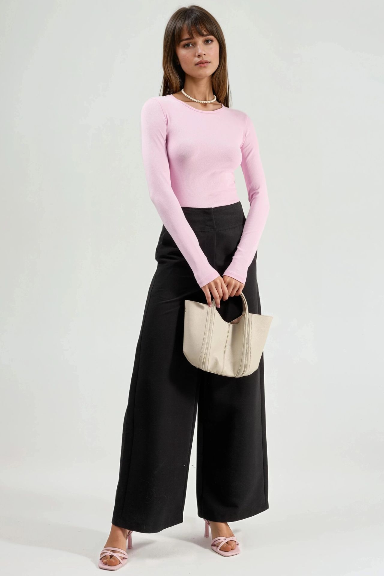 BUSEM Long Sleeve Crew Neck Blouse 3