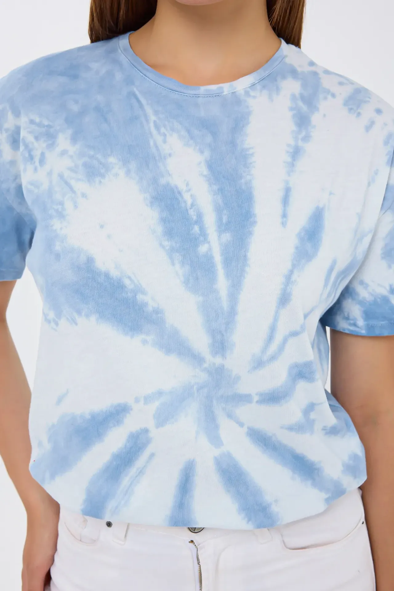 Relaxed Fit Acid-Washed Cotton T-Shirt