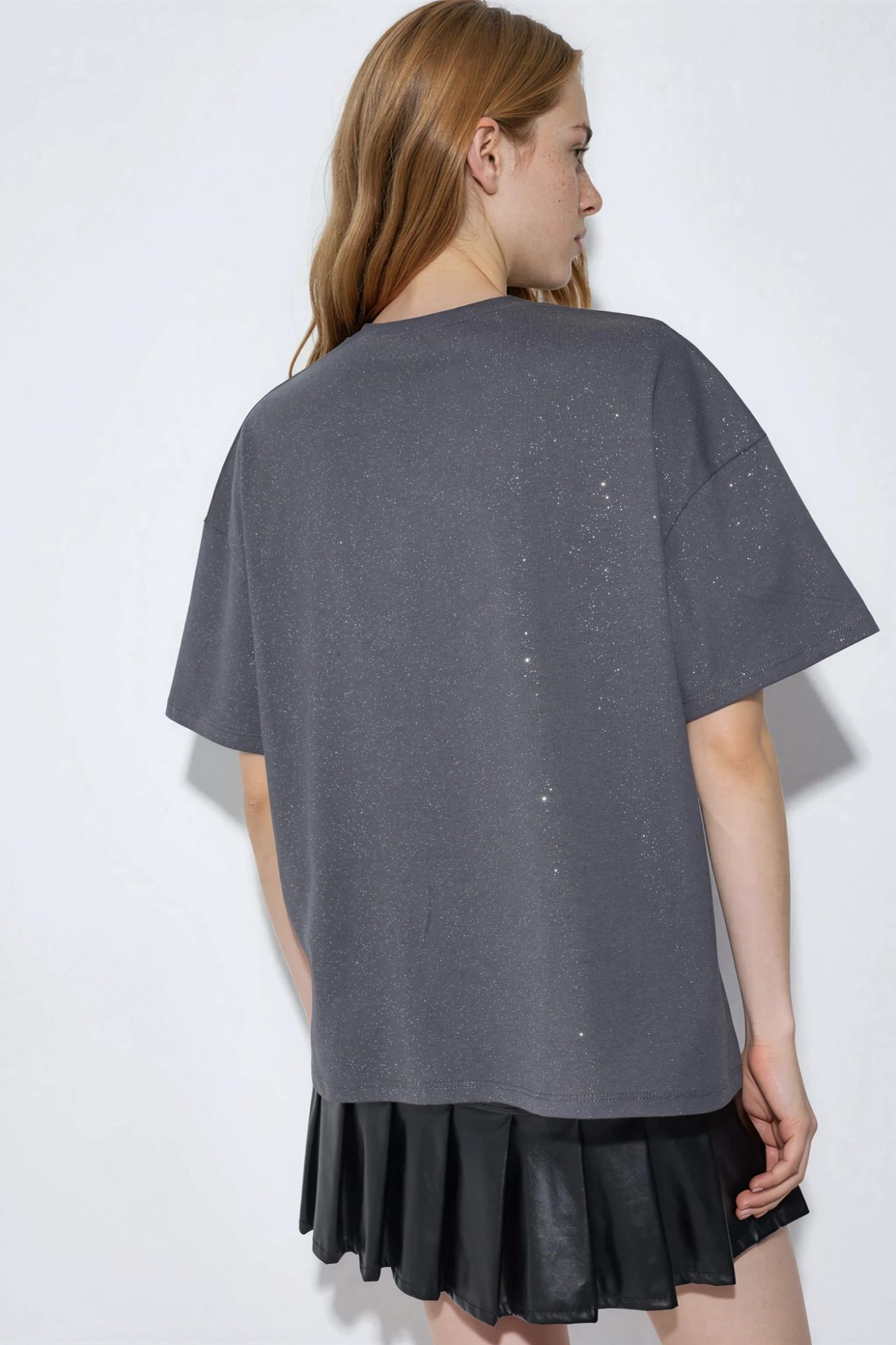 BUSEM Sequin Crew Neck Short Sleeve T-Shirt 3