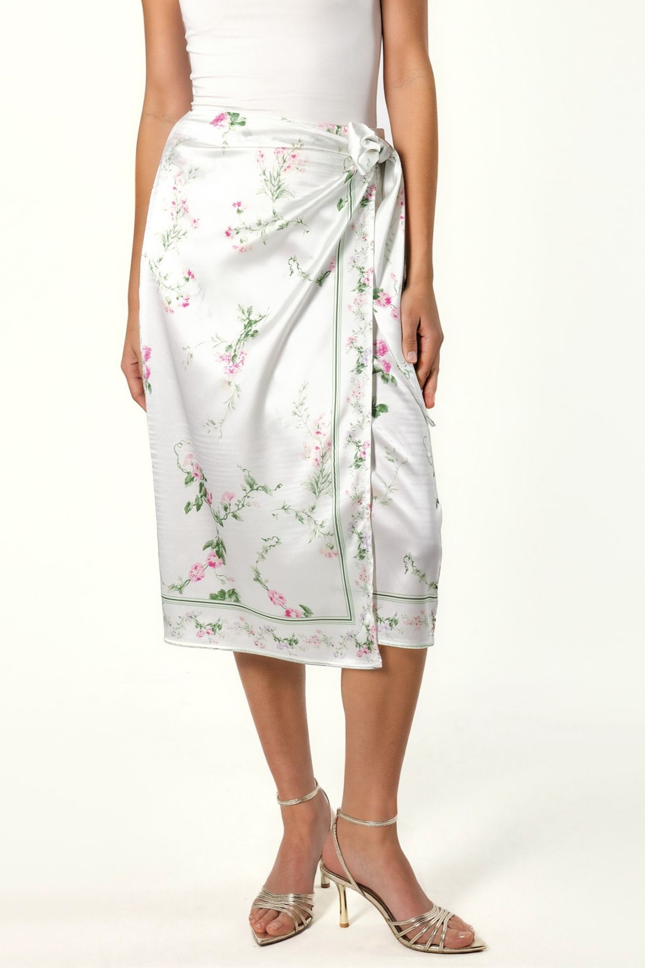 Satin Wrap Skirt 3