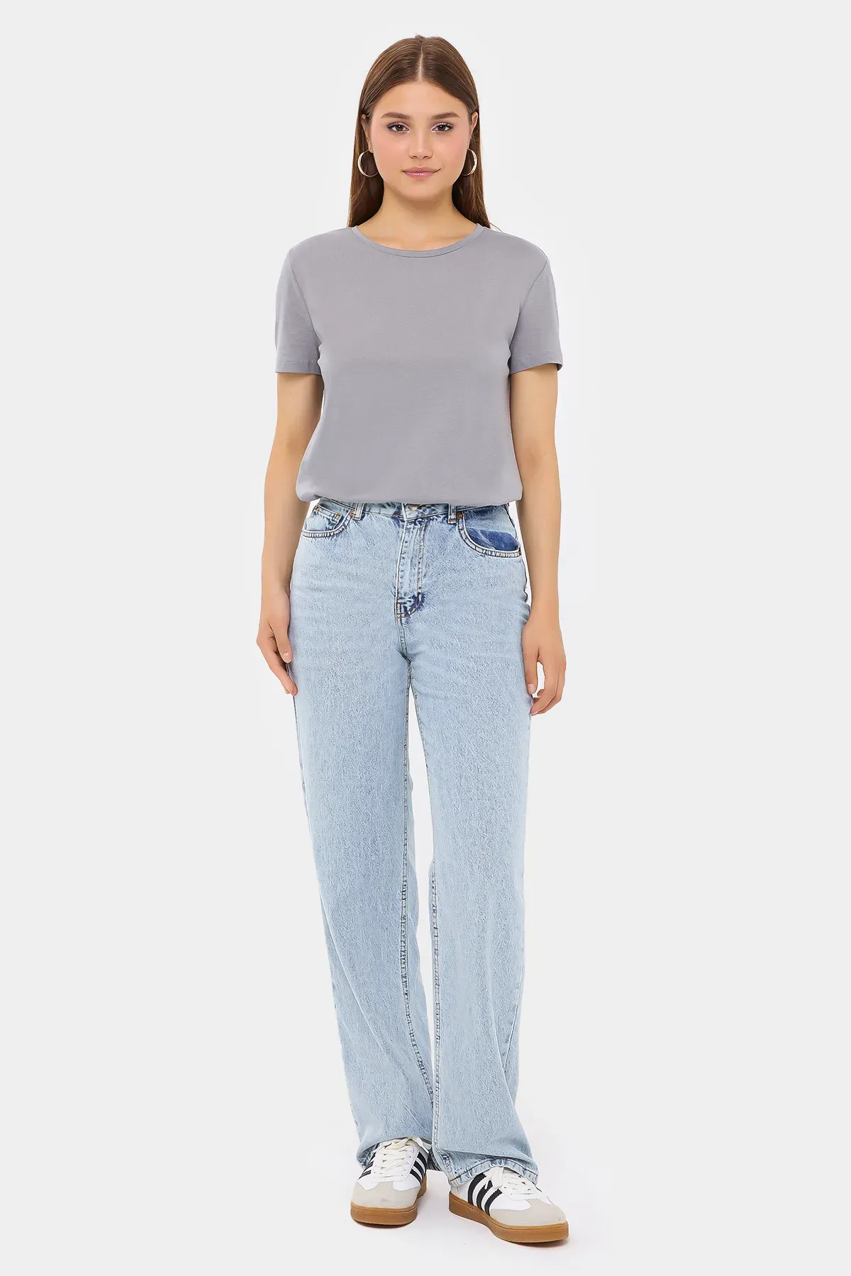 Basic Round Neck Short Sleeve T-Shirt 2