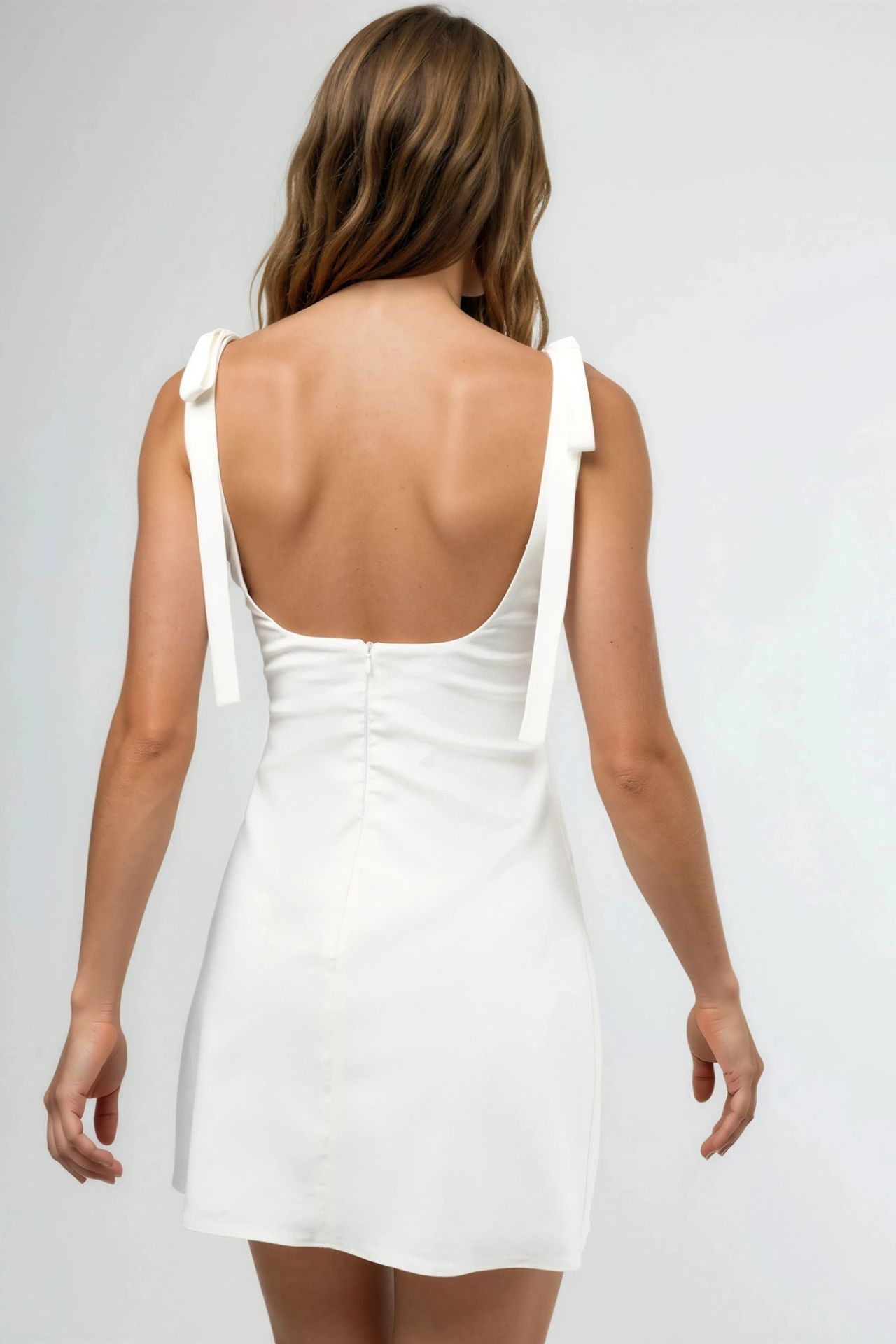 Bengalin Mini Dress with Bows 4