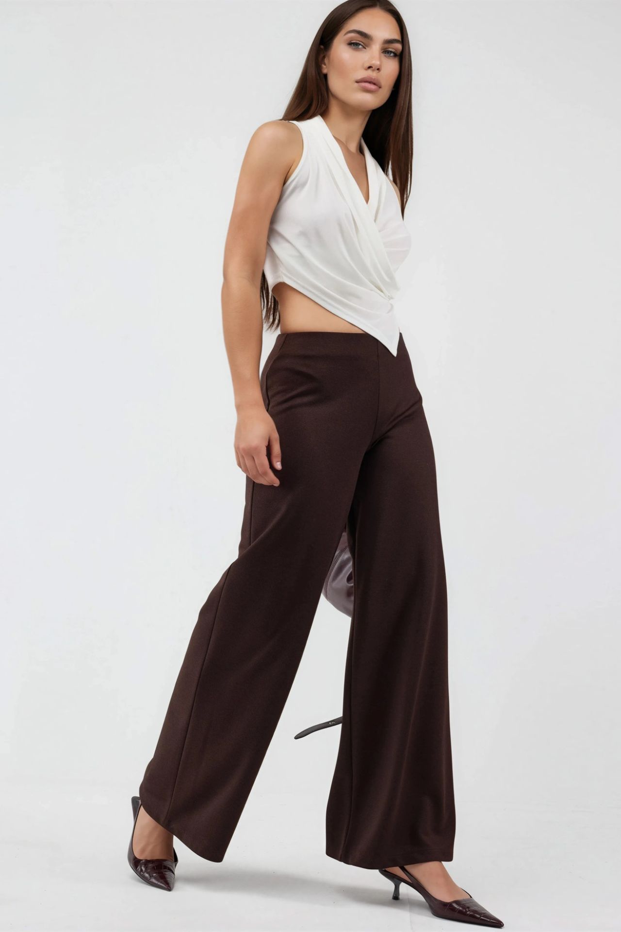 BUSEM High Waist Wide Leg Trousers 5
