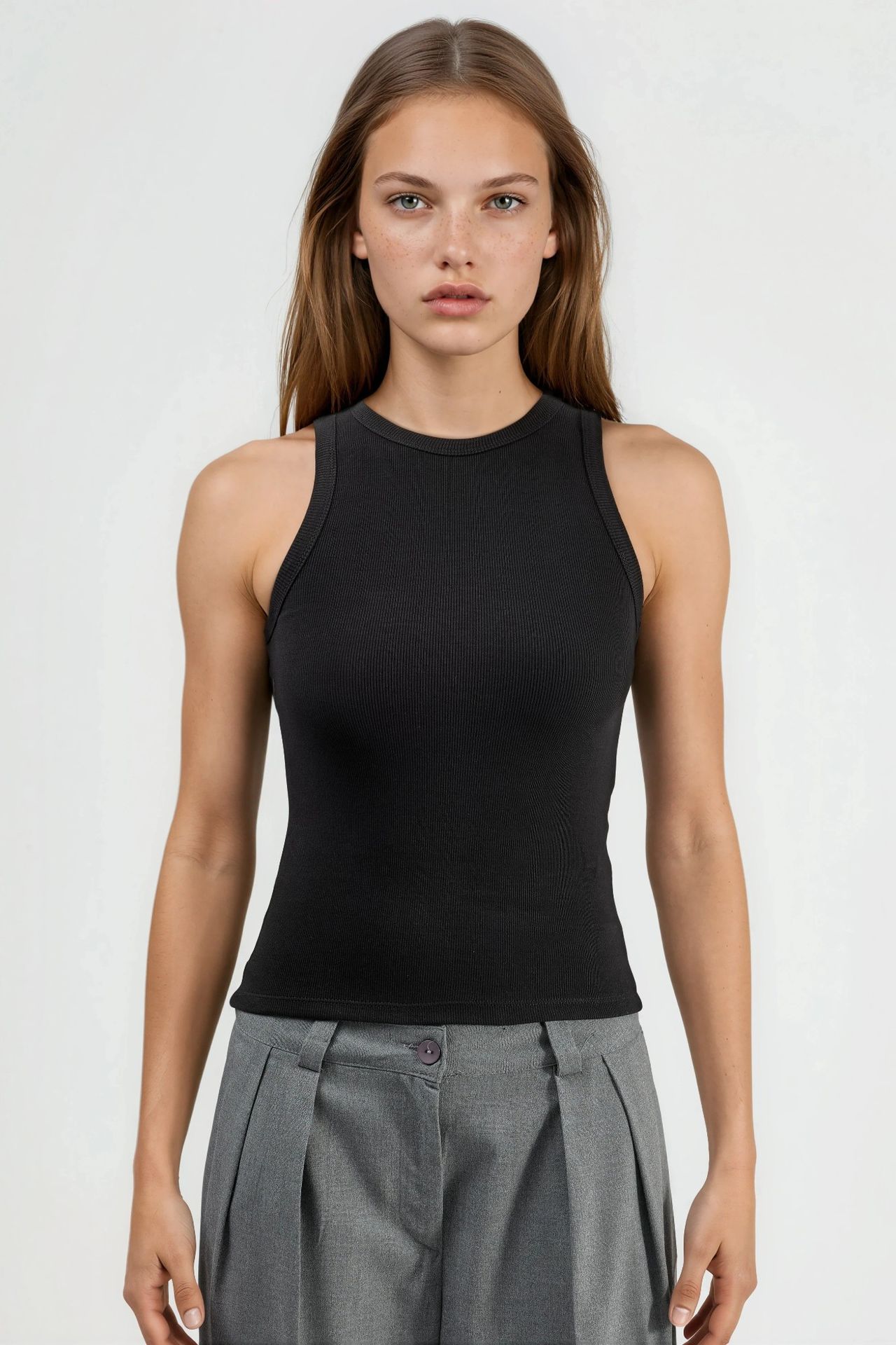 BUSEM Ribbed Cotton-Blend Tank Top 6