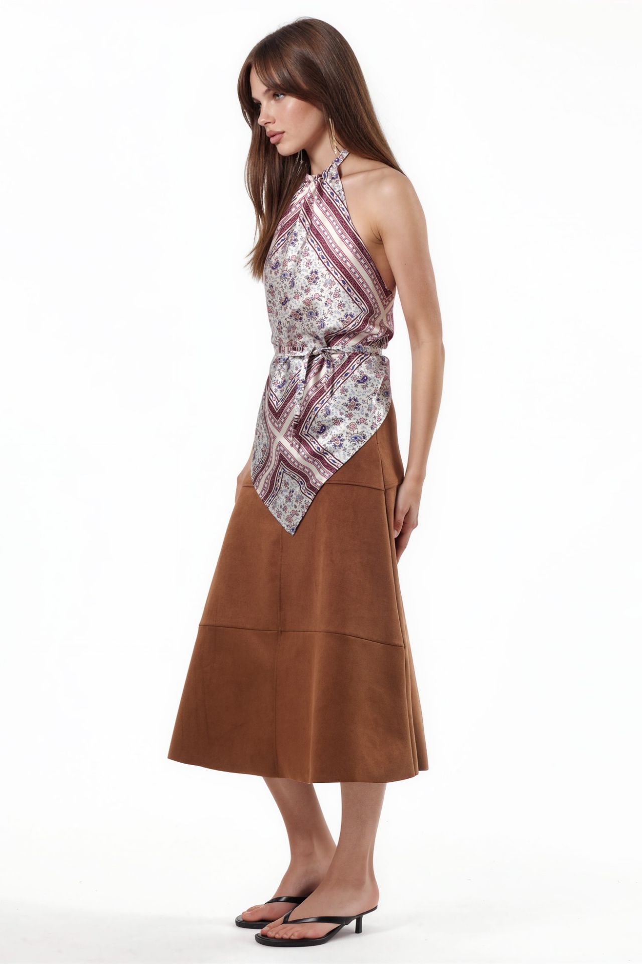 Satin Scarf Top 4