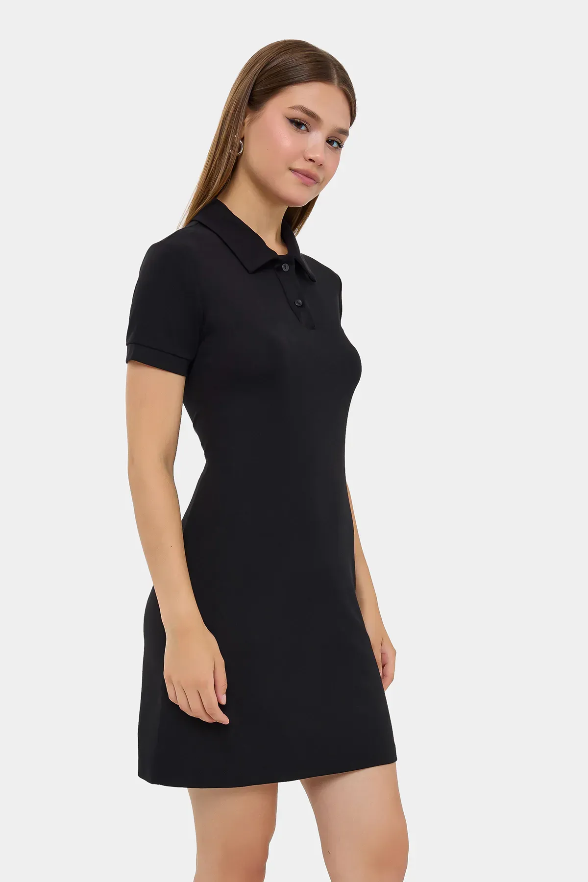 Button-Detail Mini Dress 3