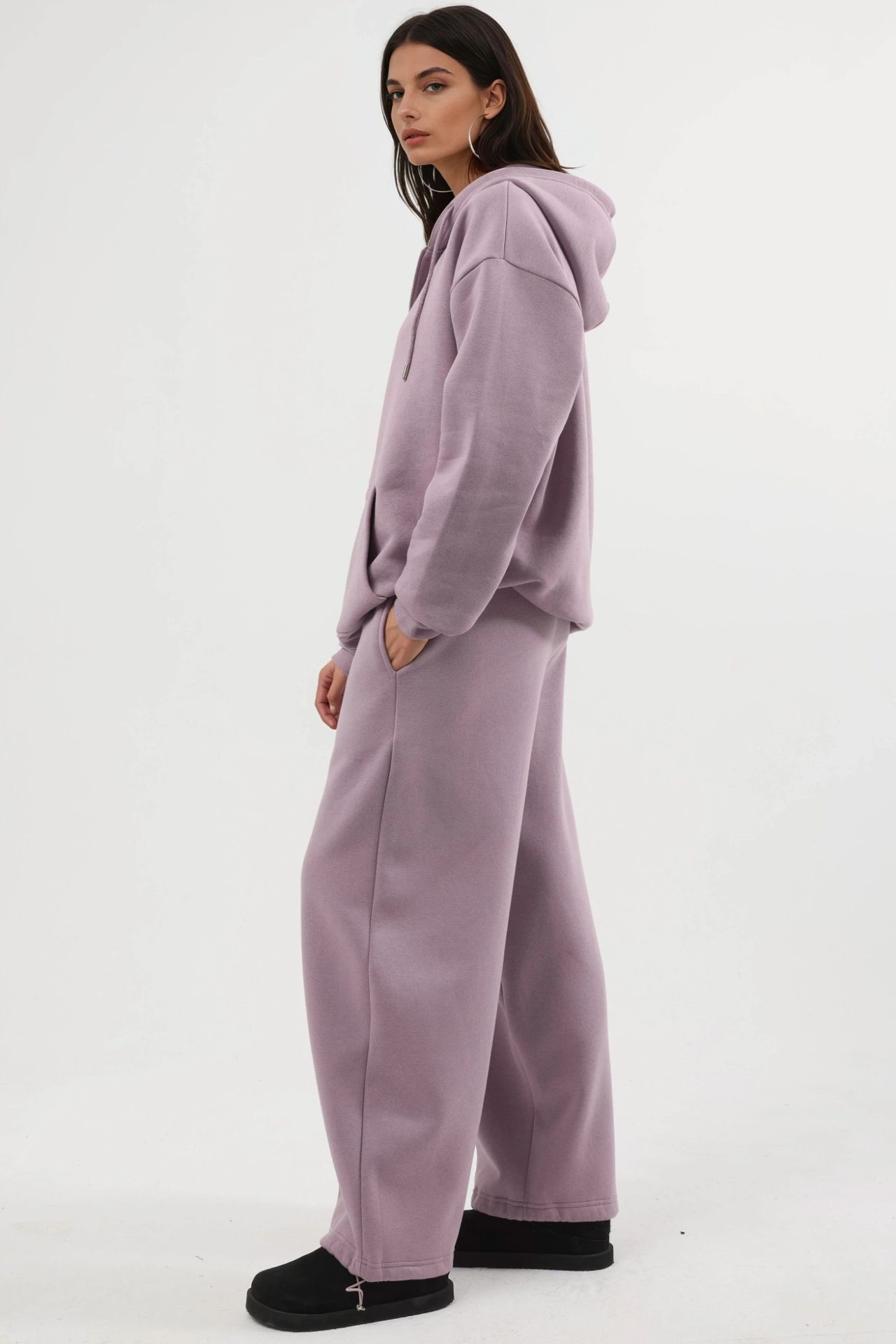 BUSEM Women's Long Fleece Sweatpants 5