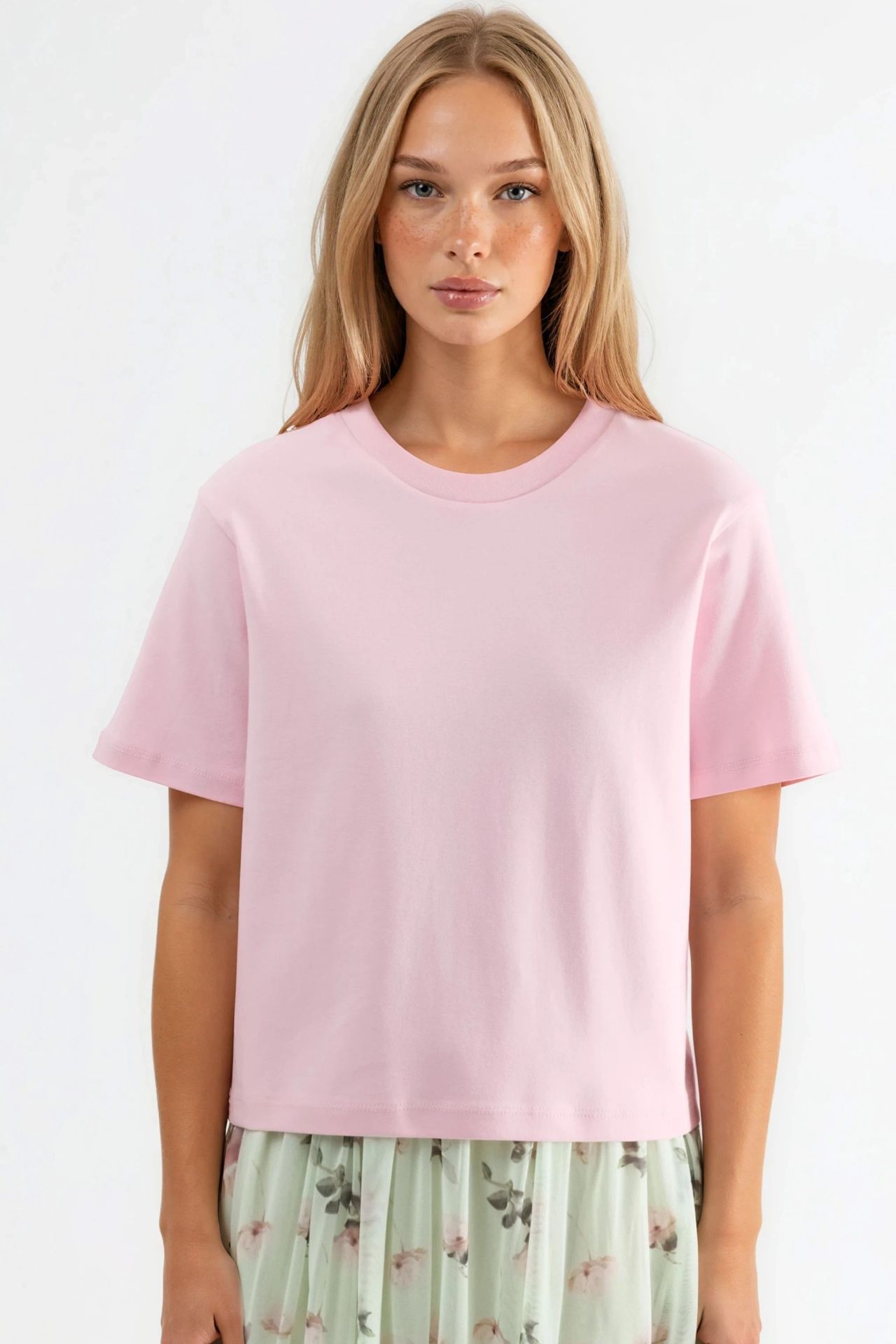 BUSEM Crew Neck Cotton T-Shirt 5