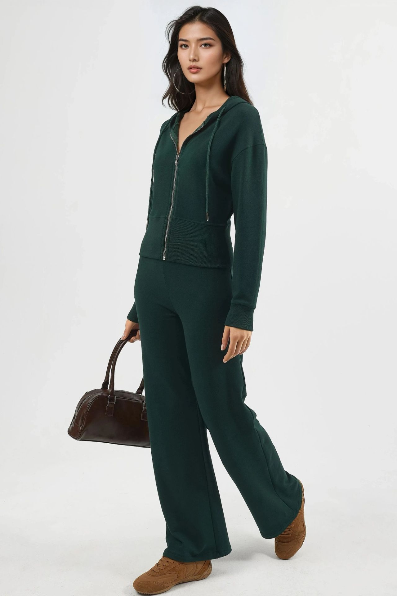 BUSEM Hooded Long Sleeve Zipper Jacket 4