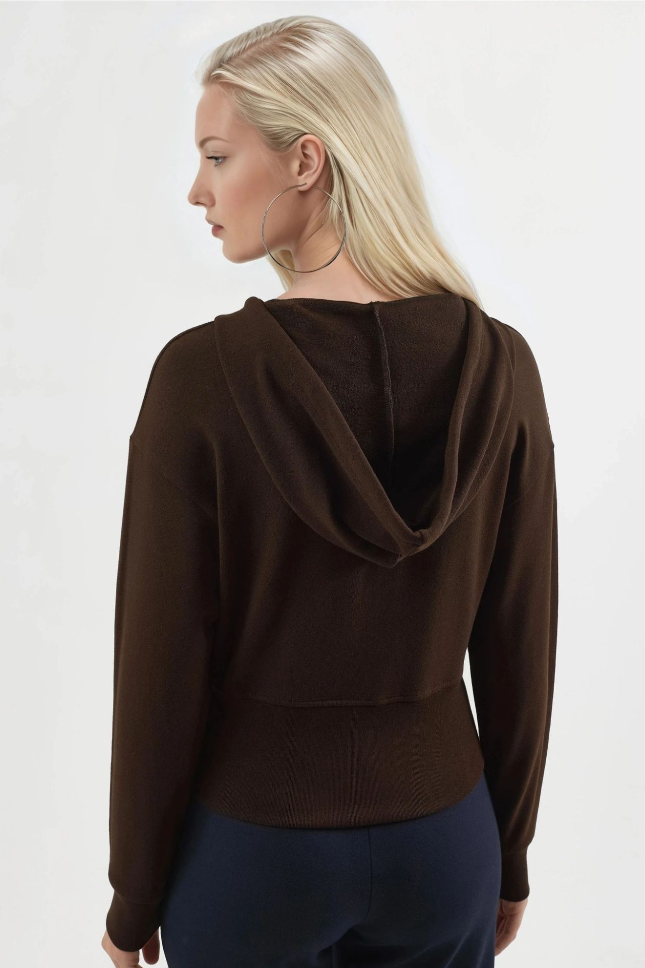 BUSEM Hooded Long Sleeve Zipper Jacket 3