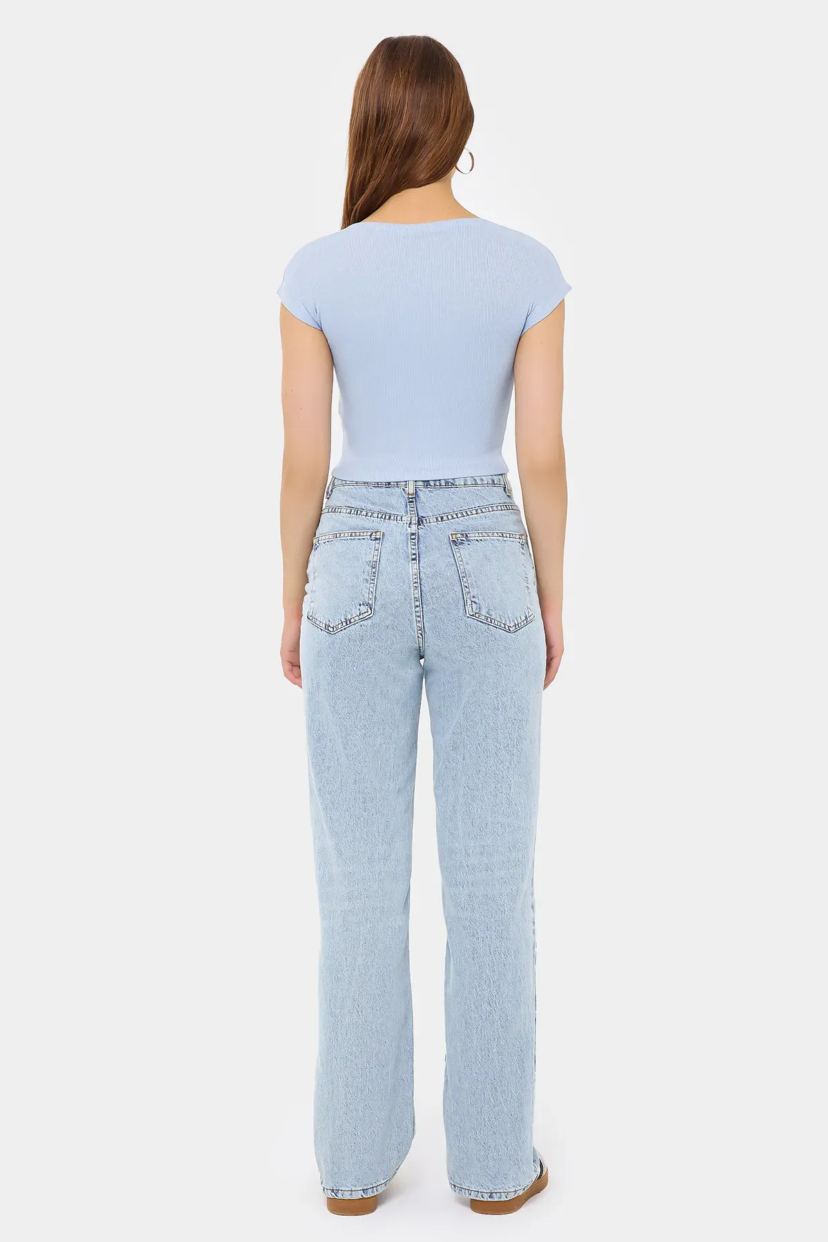 Basic Round Neck Short Sleeve Cropped Top 4