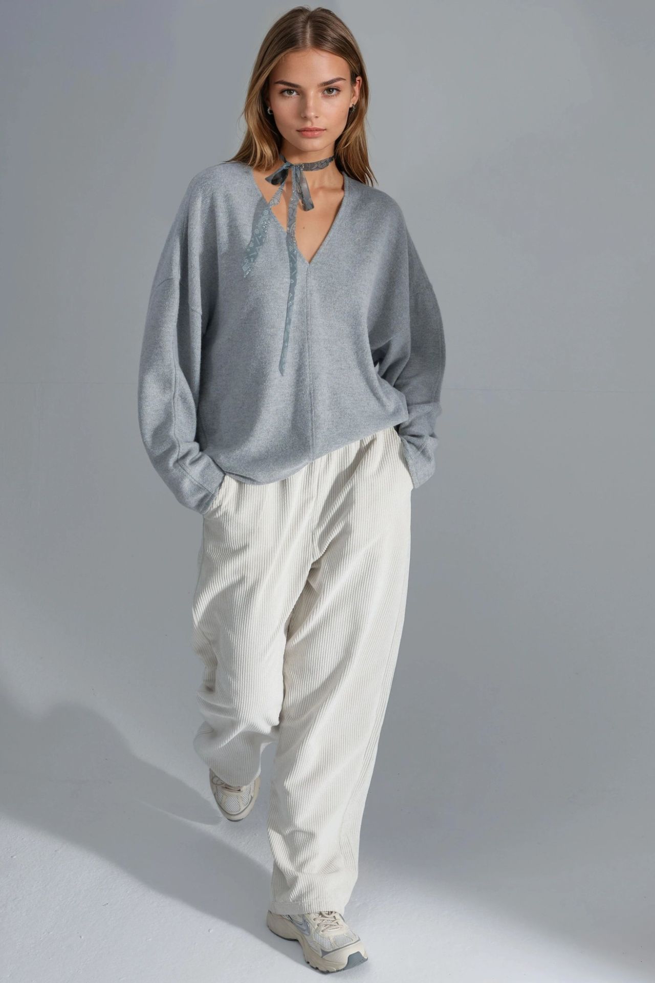 BUSEM V-Neck Long Sleeve Blouse 4