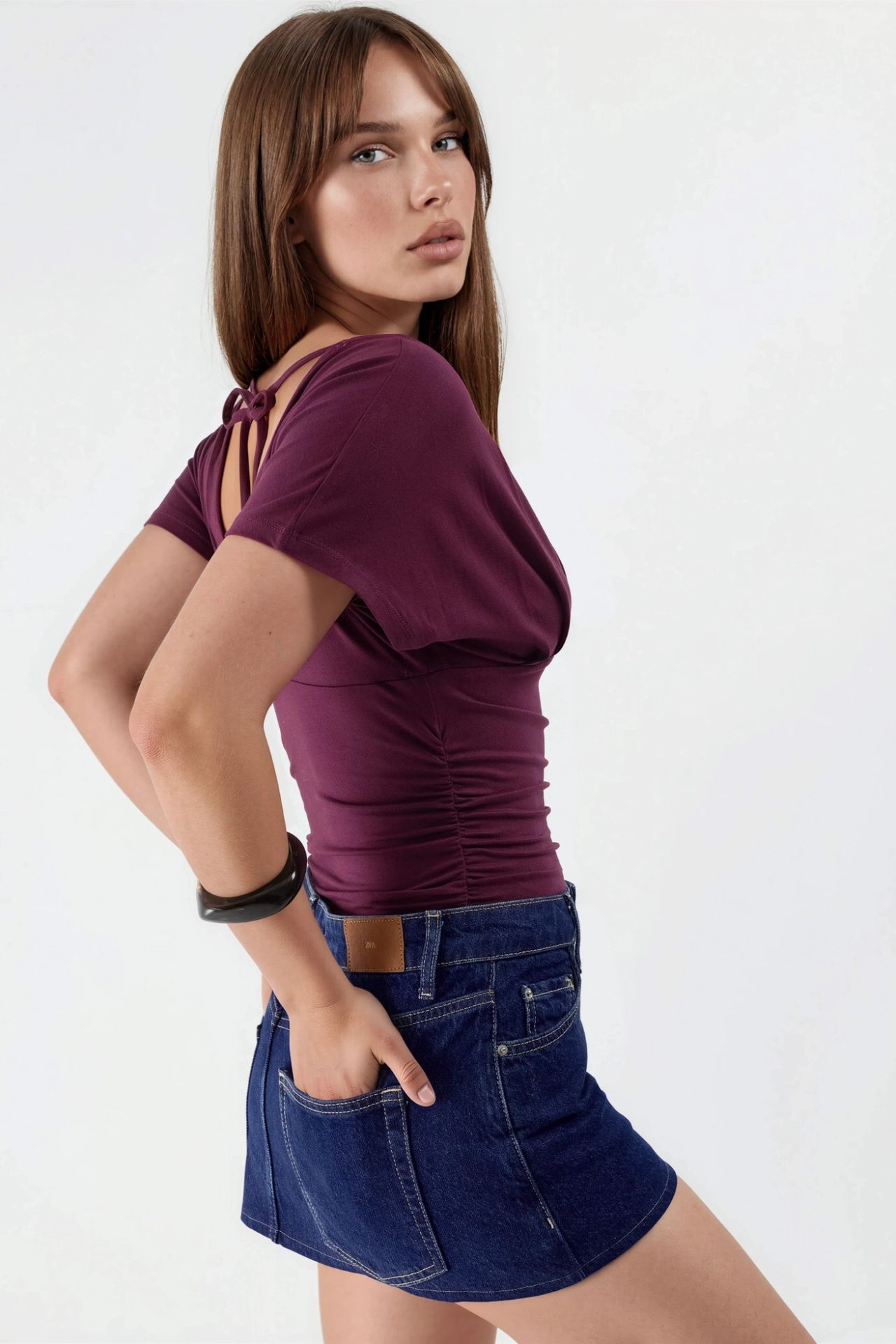 BUSEM V-Neck Tie Detail Blouse 4