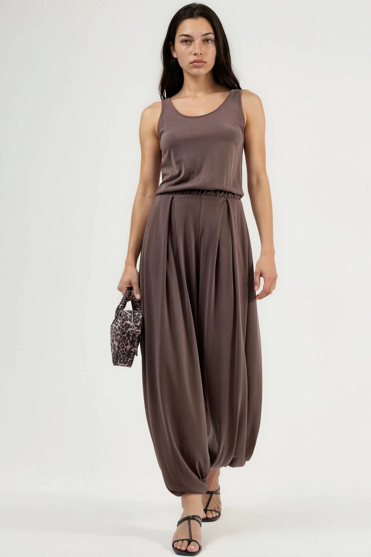 BUSEM Pleated Modal Jumpsuit