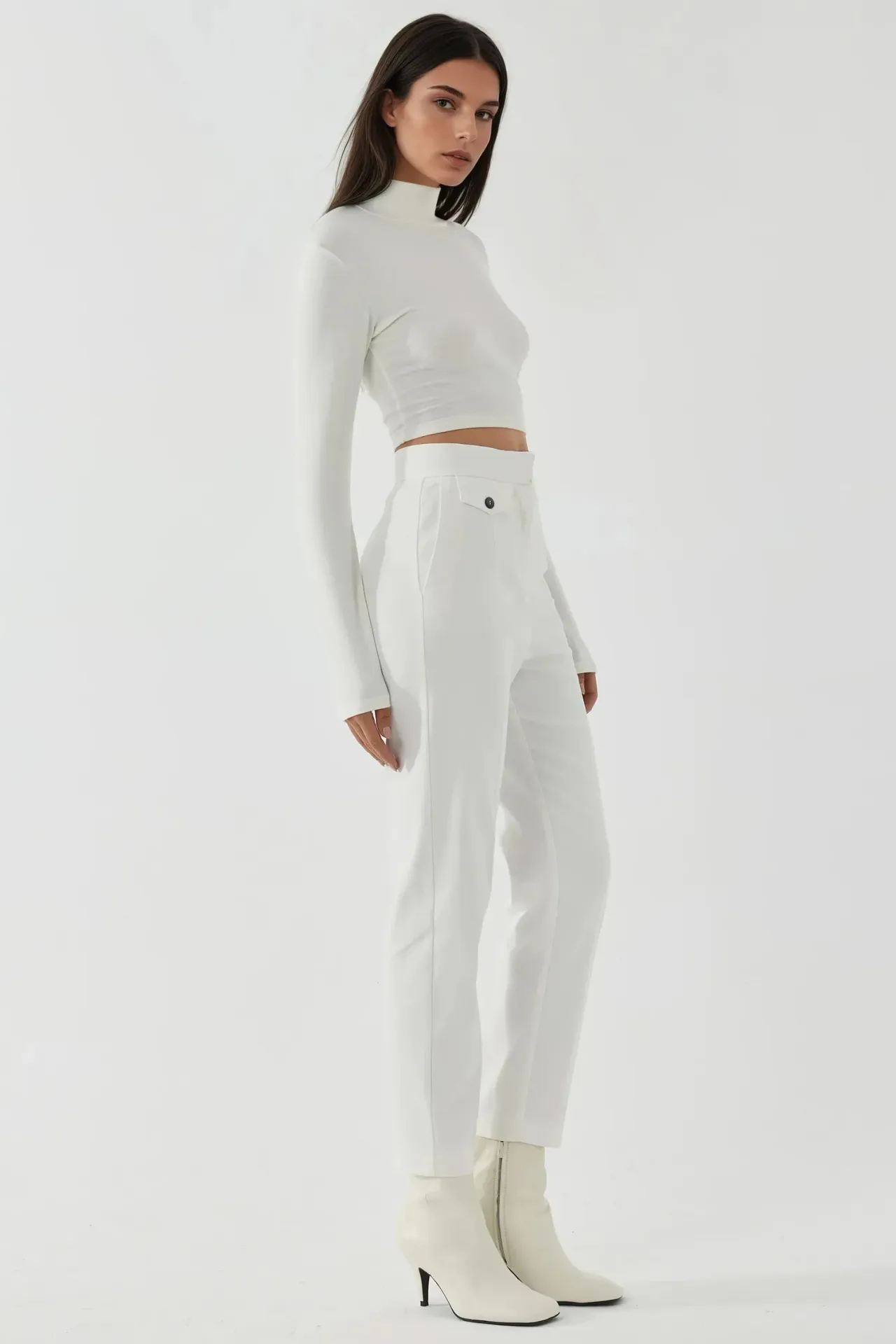 Premium Tailored Straight Leg Pant with Pocket Detail 7