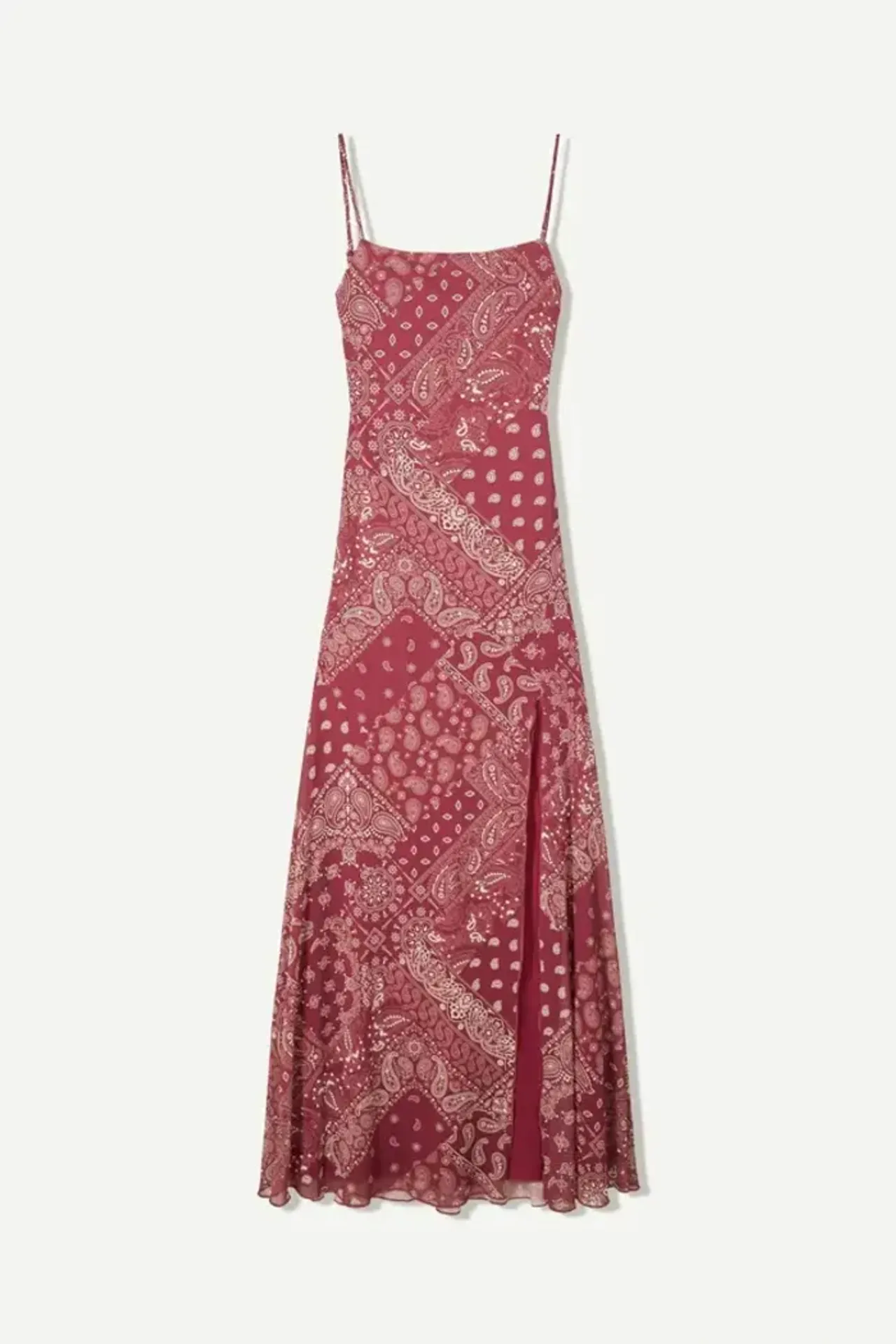 Square Collar Printed Midi Dress 3