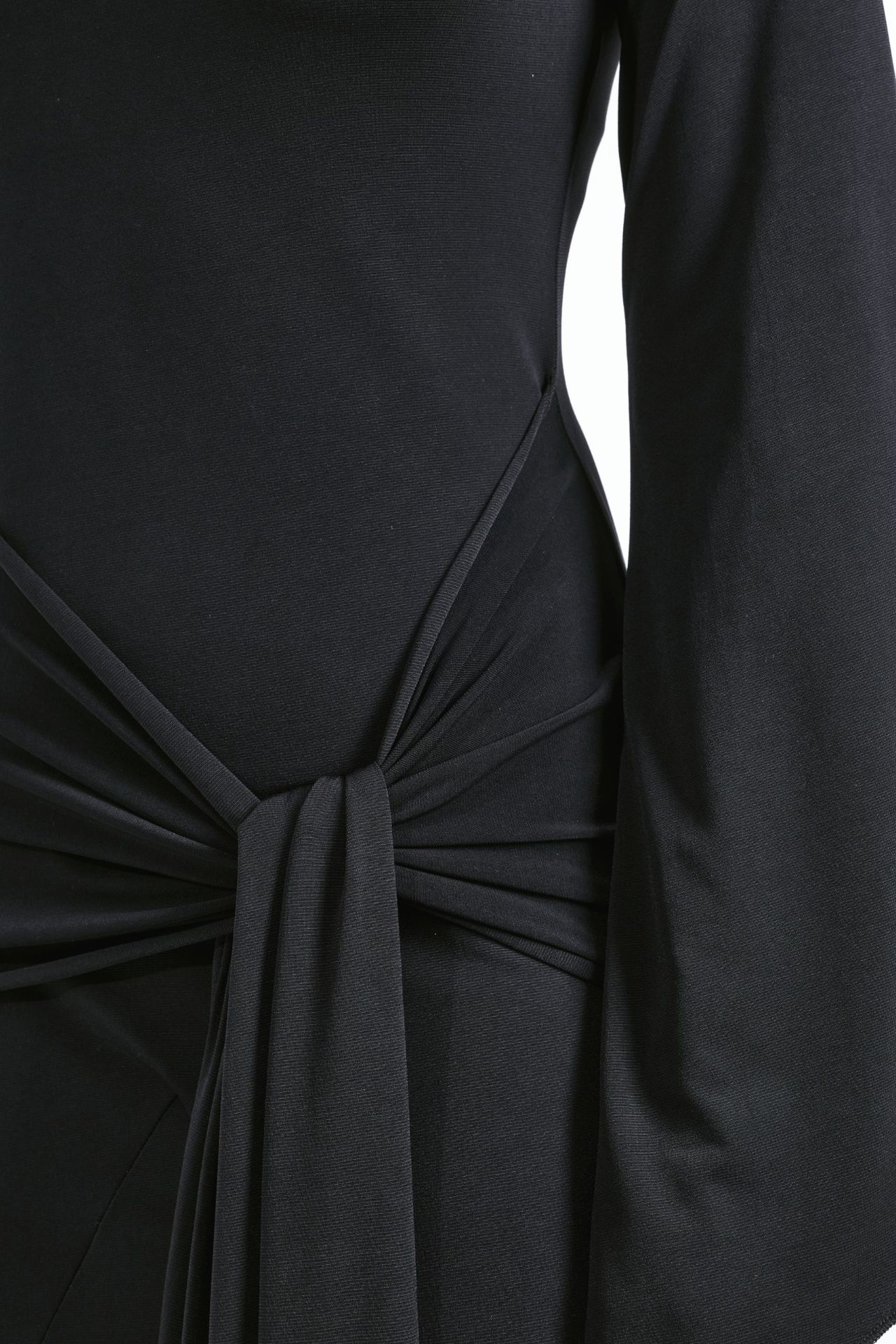 Waist Tie Detail A-Line Sandy Maxi Dress