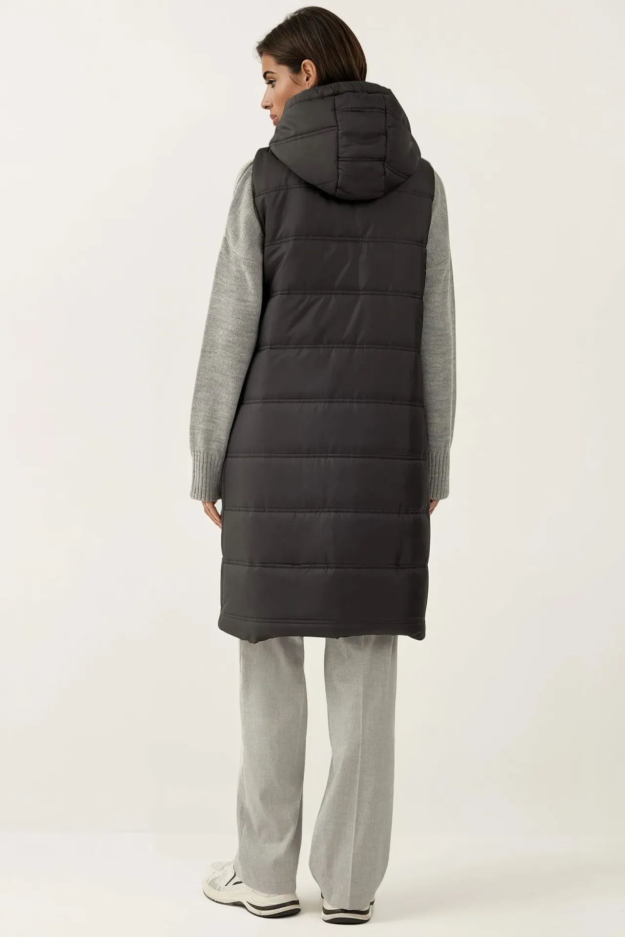 BDART Long Hooded Zipper Vest 2