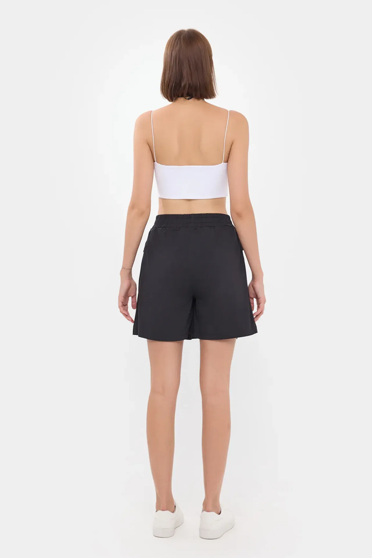 High-Waist Mini Utility Skirt