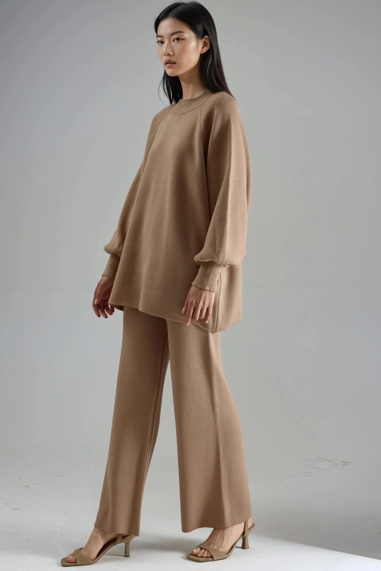 MY FASHION Loose Fit Sweater & Pants Knit Co-ord Set 5