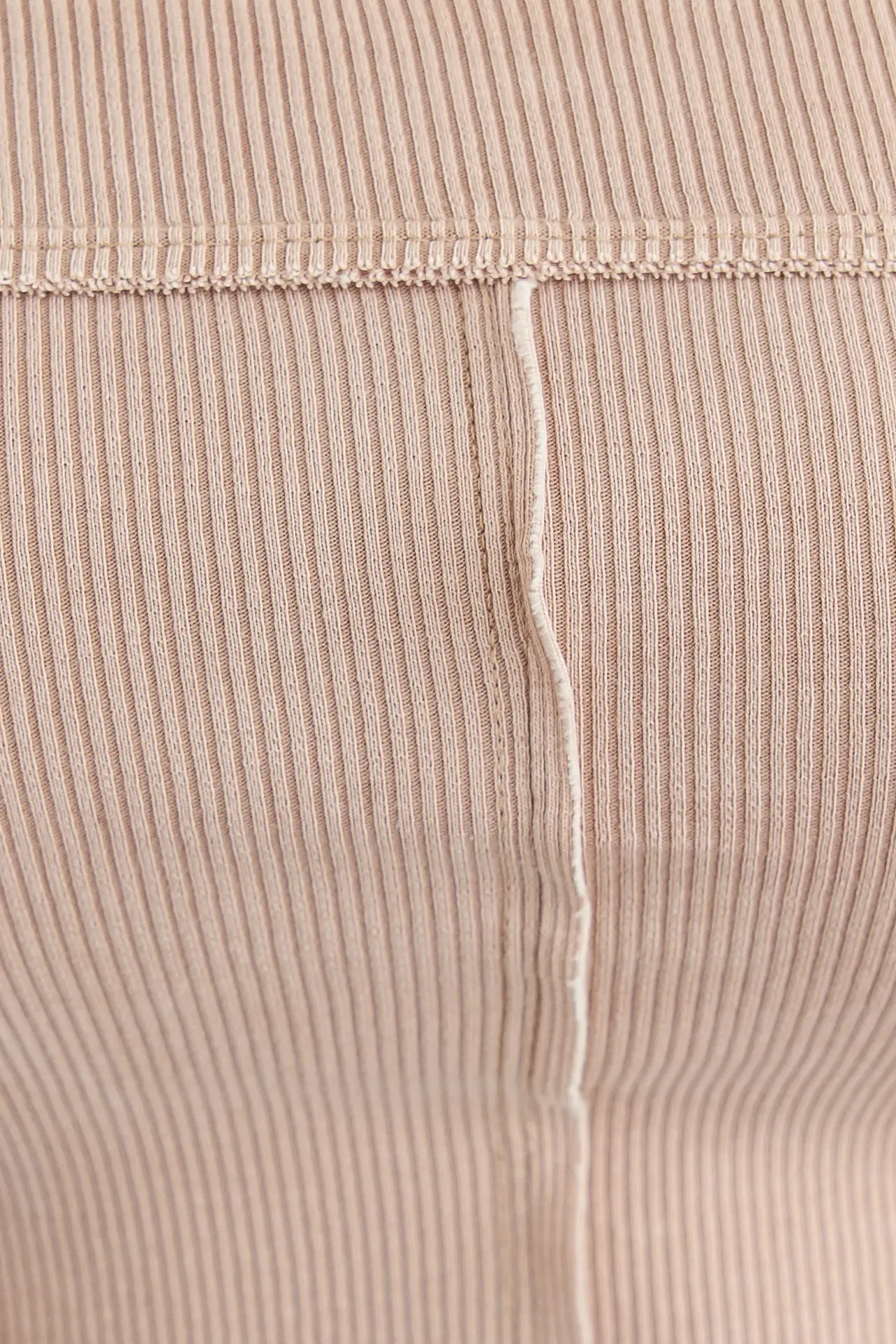 Ribbed Corset Cami Top with Front Seam