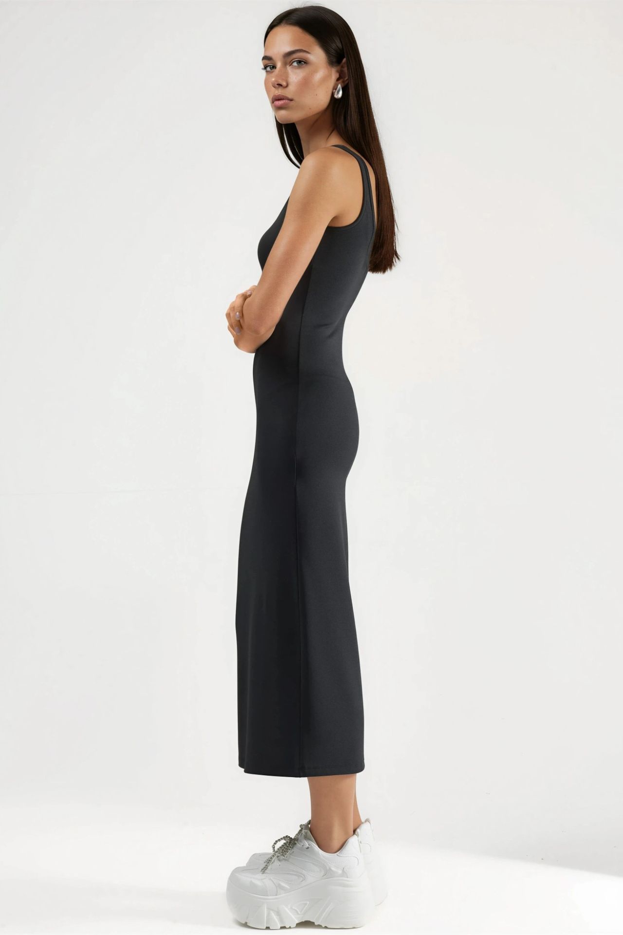 Bodycon Basic Midi Dress 5