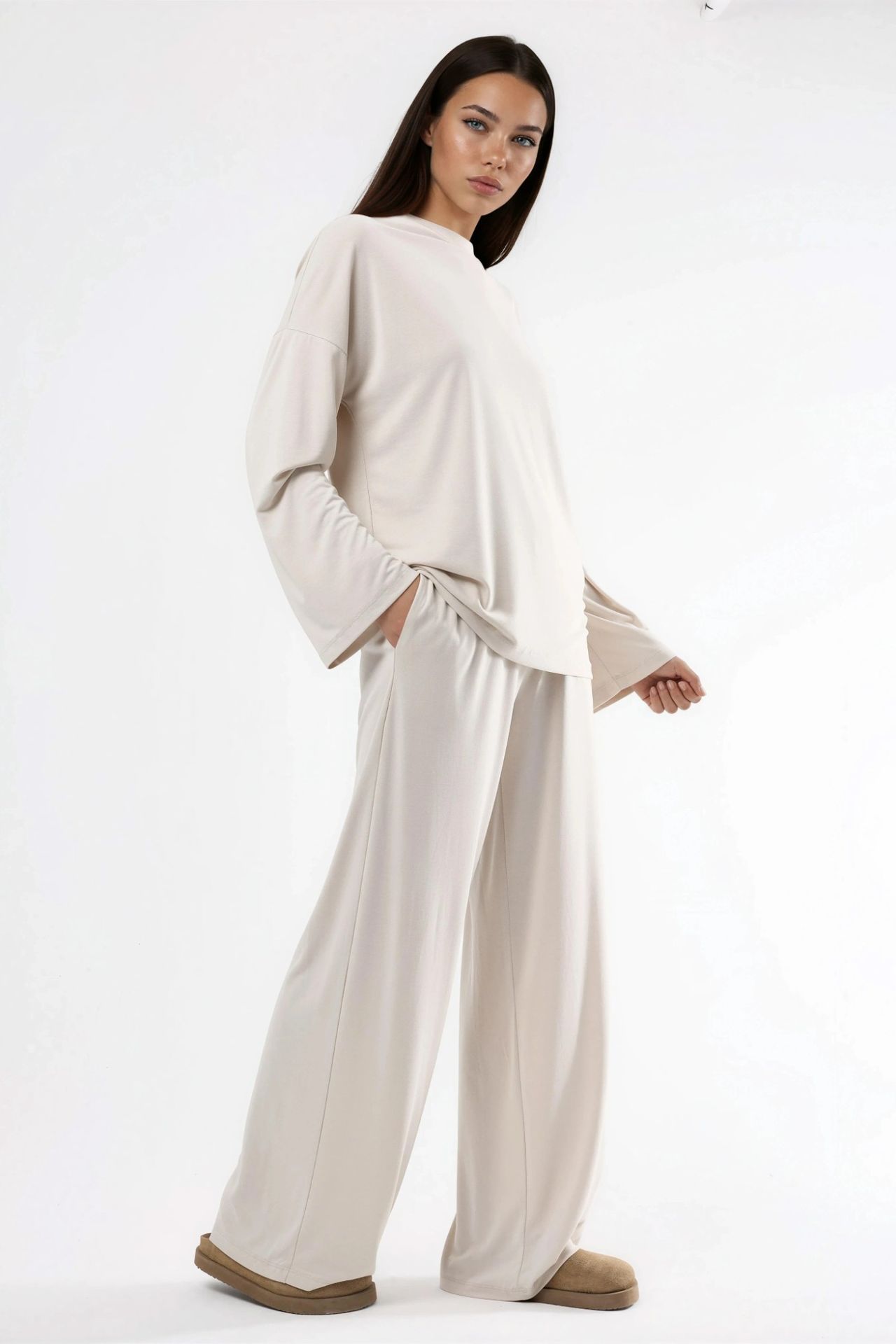 BUSEM Pull On Straight Leg Pants 2