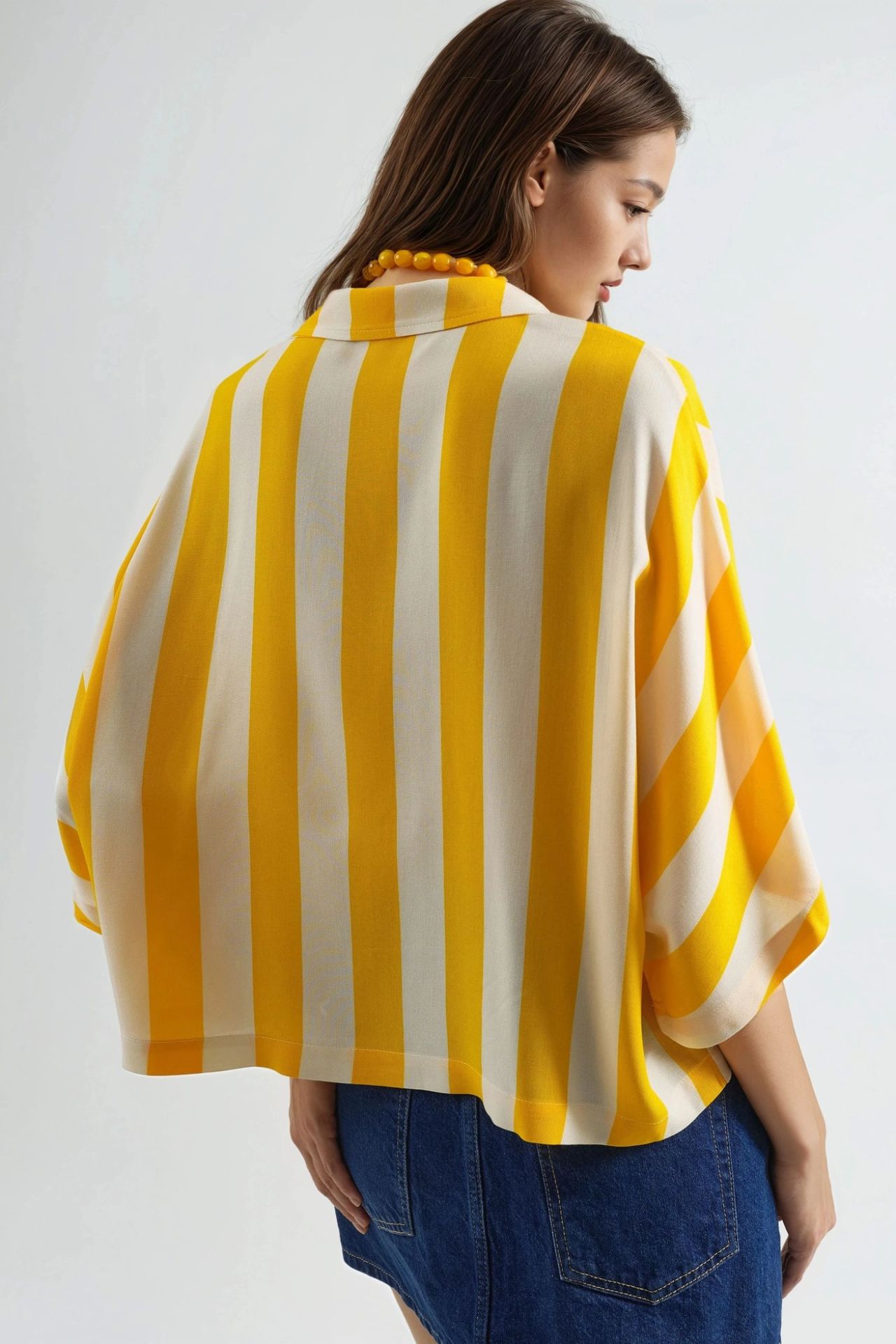 BUSEM Relaxed Fit Striped Button-Up Shirt 3