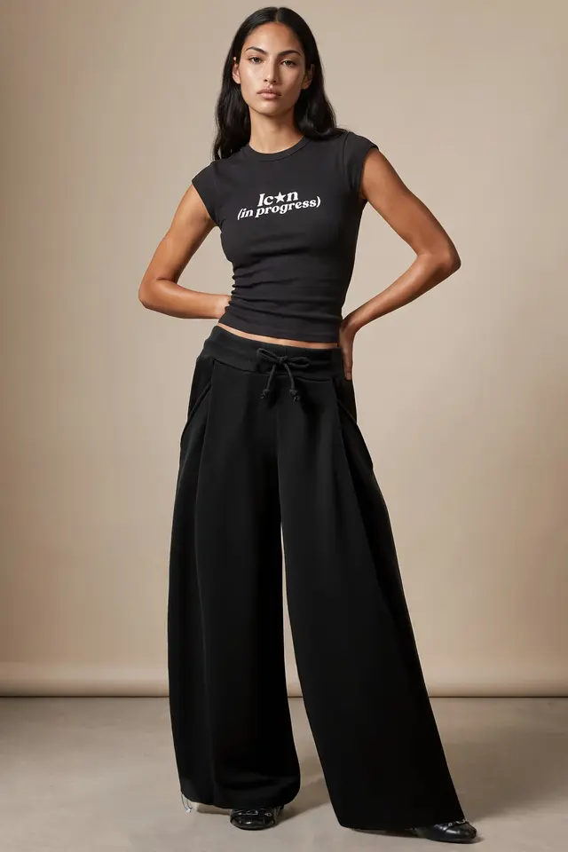 Barrel fit trouser