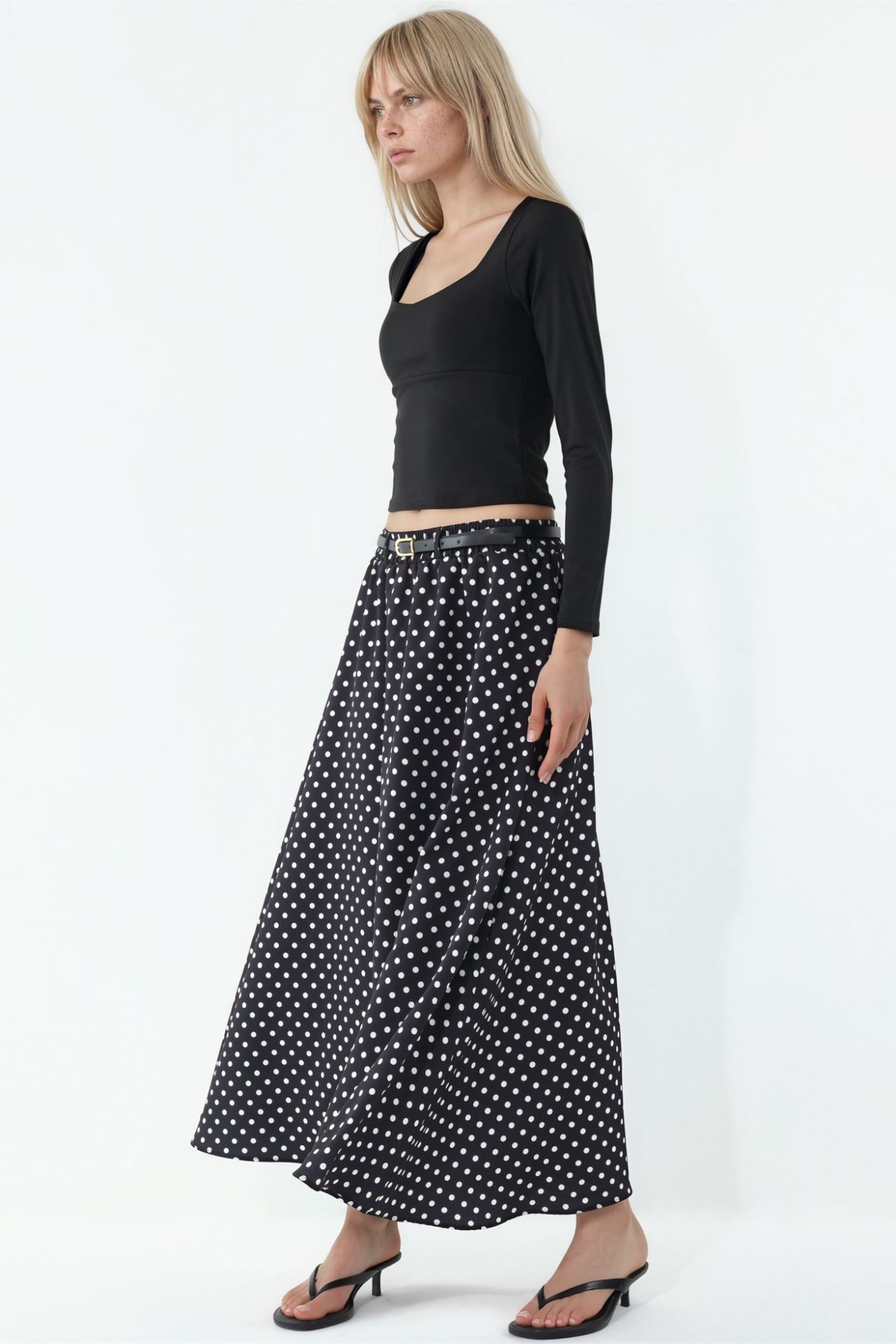 BDART High-Waist Polka Dot Maxi Skirt 2