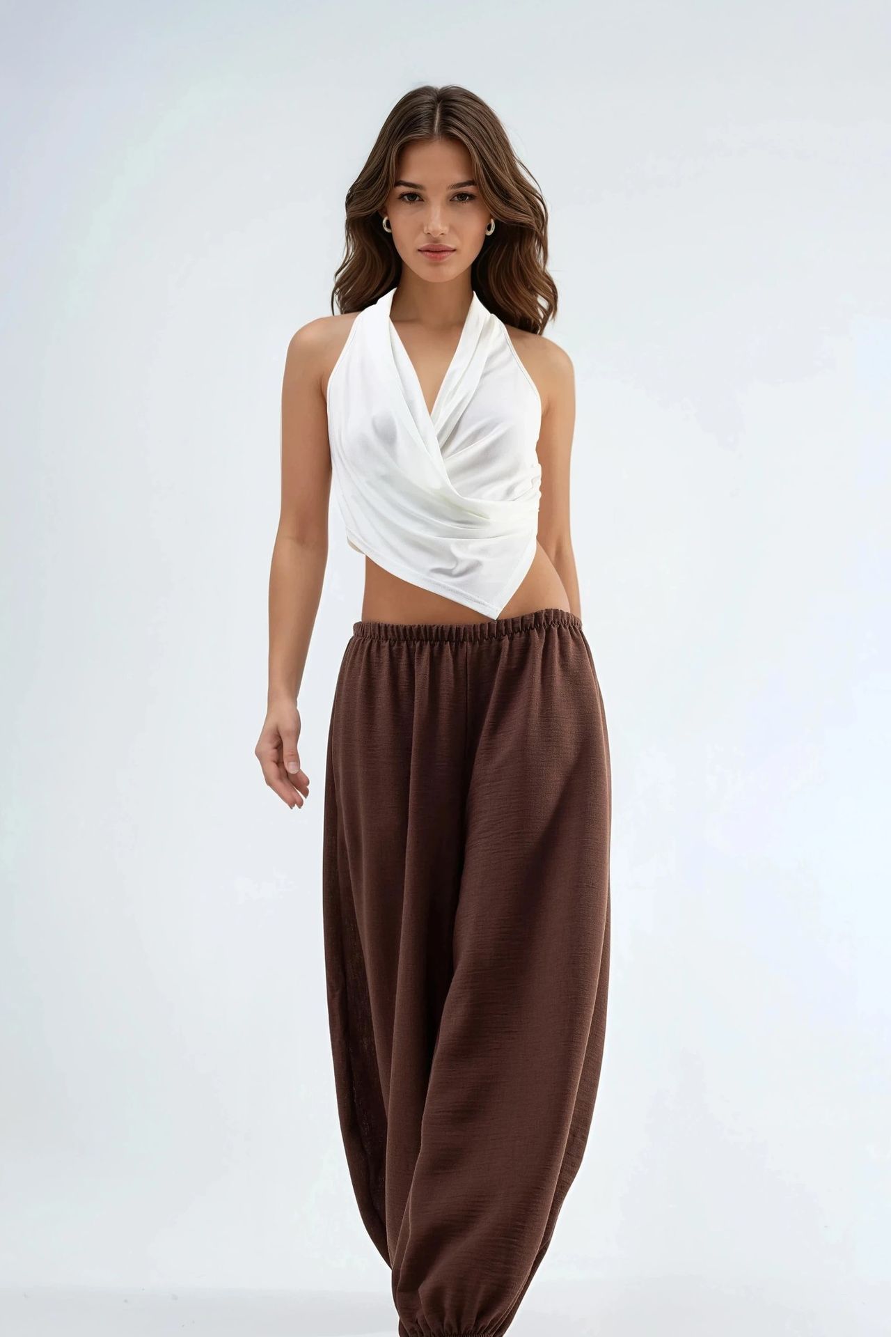 BUSEM Baggy Fit Pull-On Pants 4