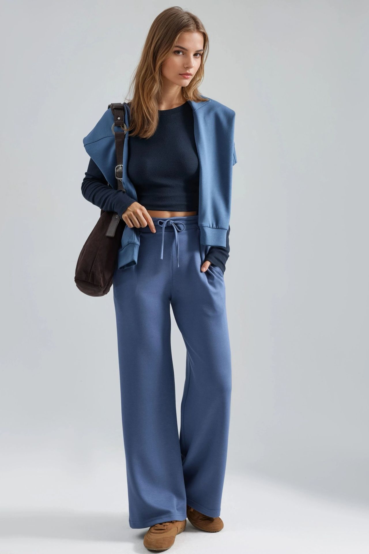 Modal Touch Pleated Palazzo Pants Bersan Collection 4