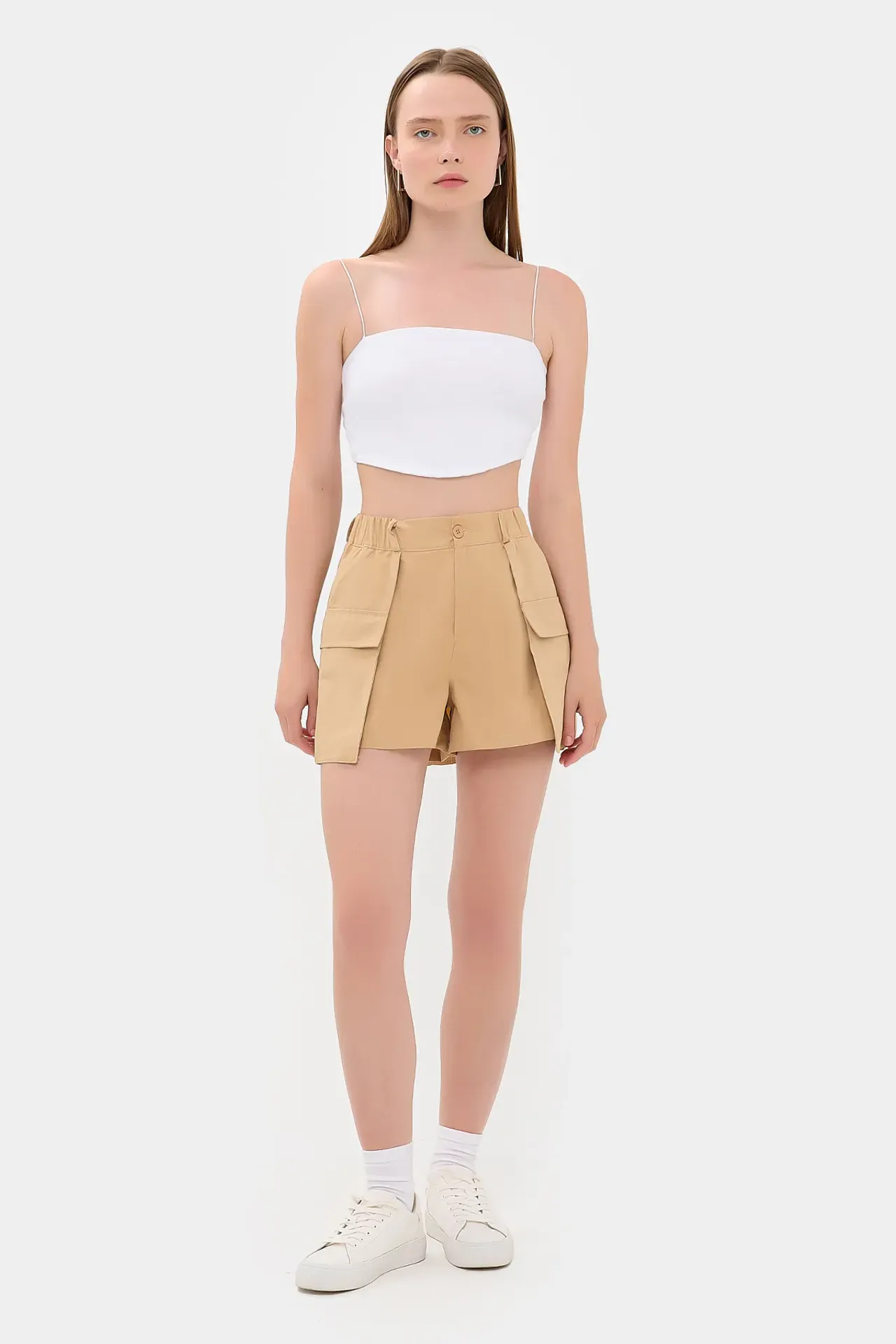 High-Waist Utility Skort