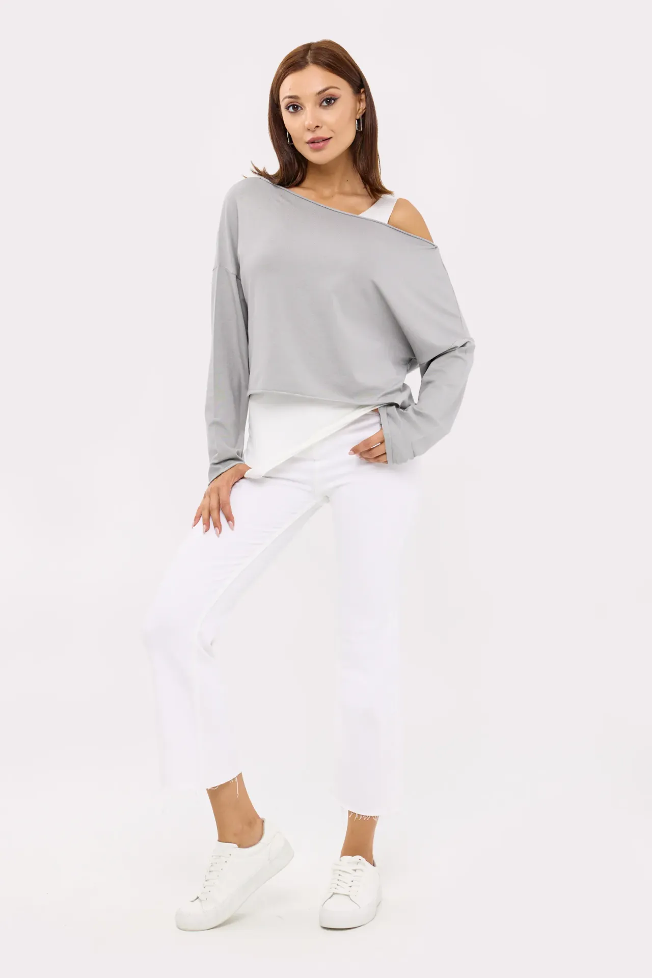Round Neck Double Layer Top