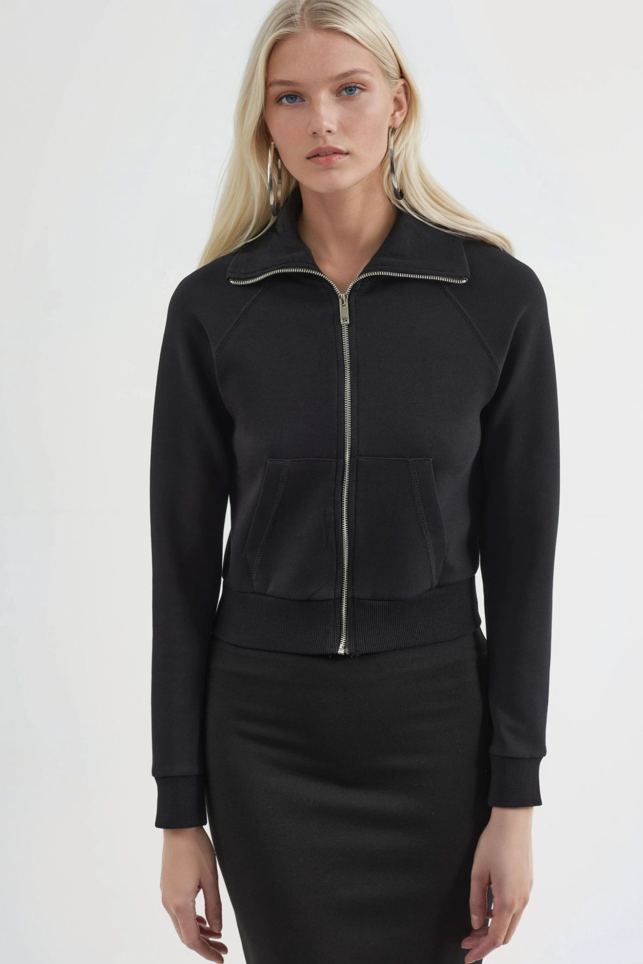 BUSEM Zippered Cotton Jacket with Pockets 7