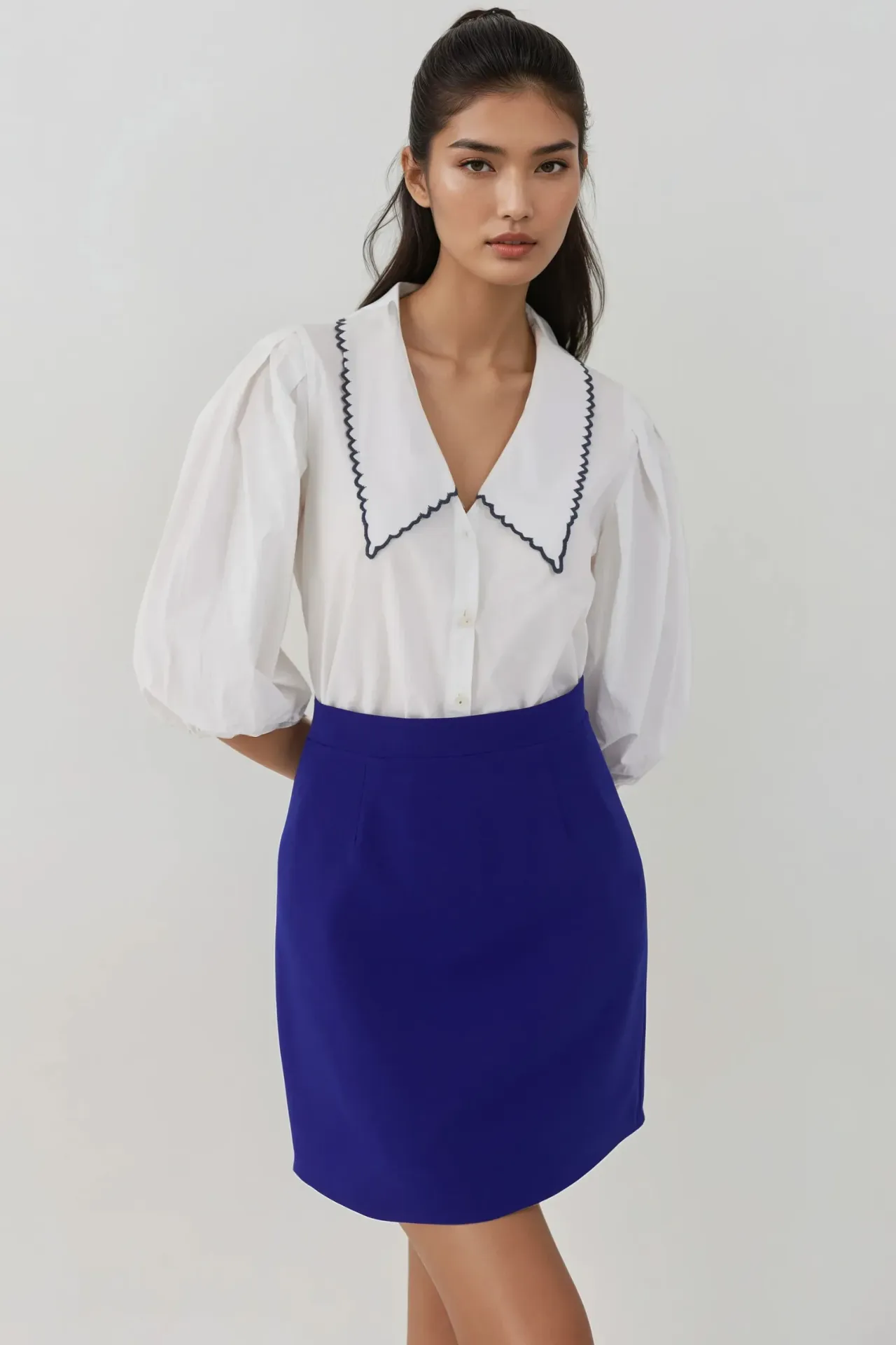High-Waist Mini A-Line Skirt 2