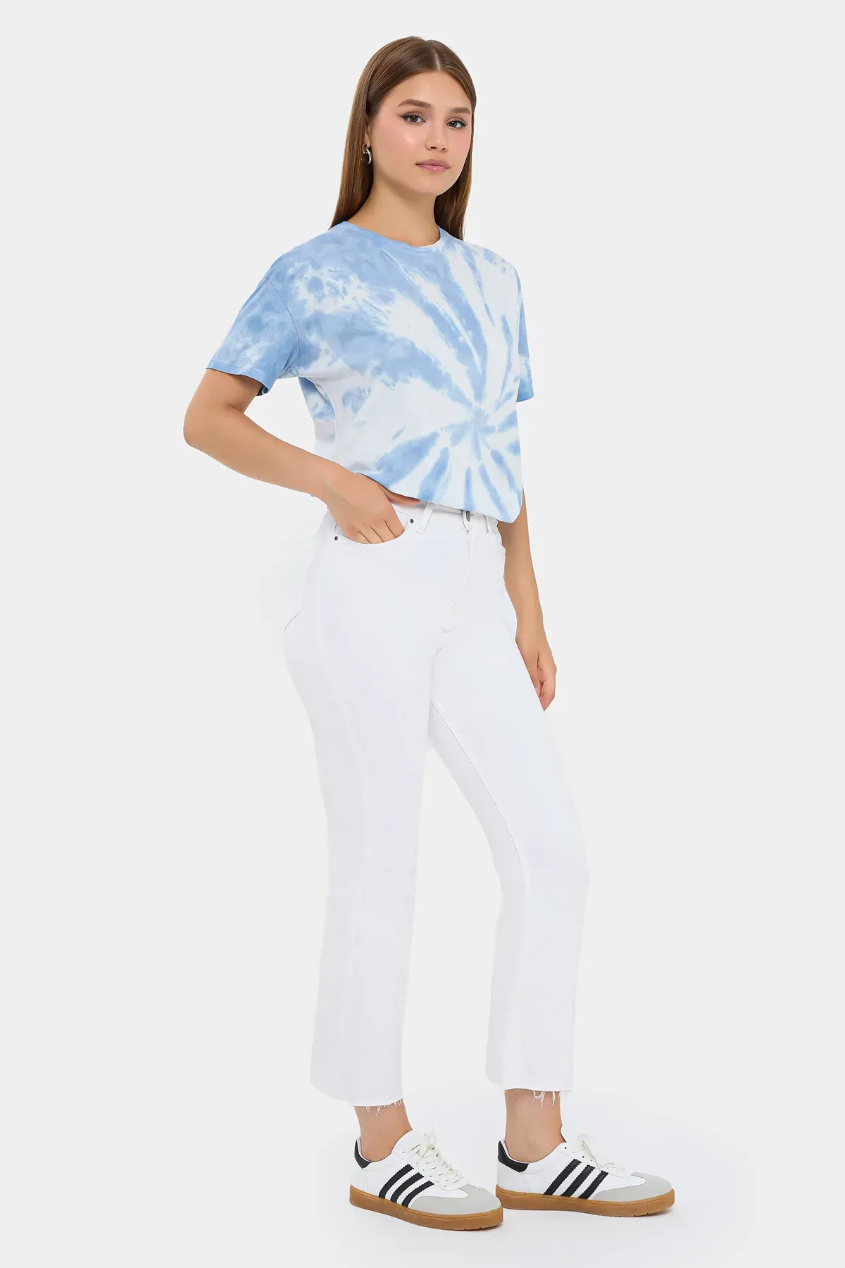Relaxed Fit Acid-Washed Cotton T-Shirt 3