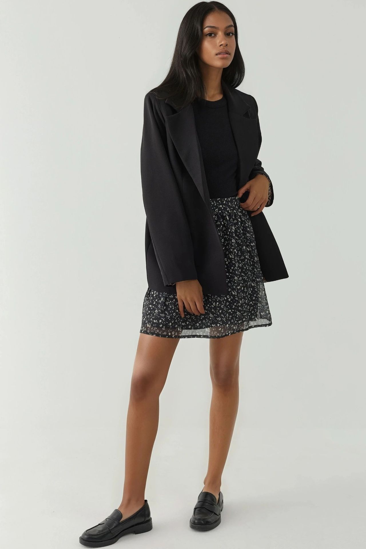 High Waist Floral Mini Skirt 5