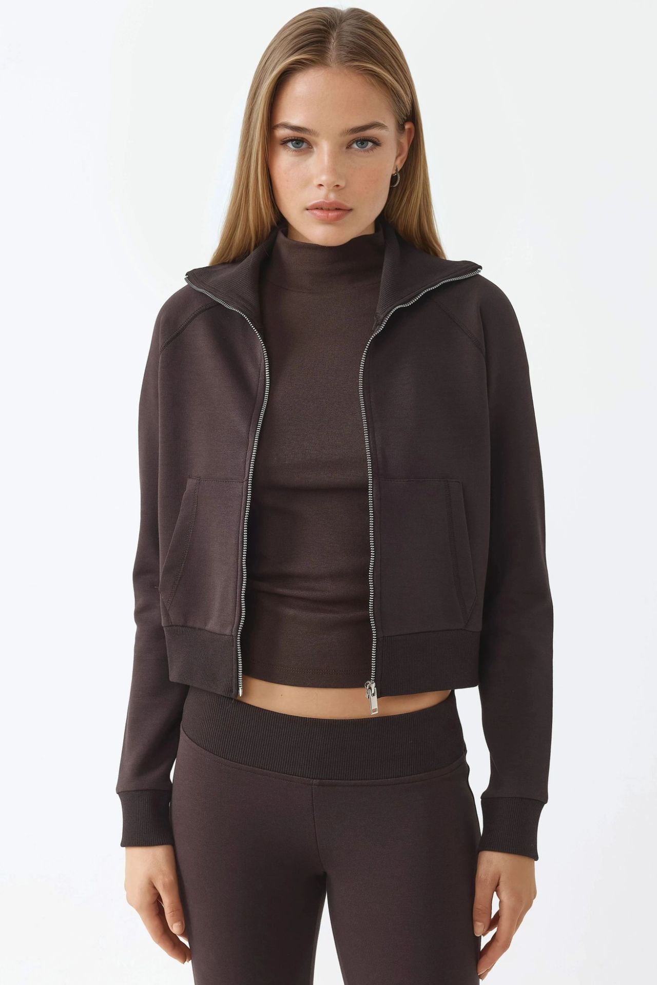 BUSEM Zippered Cotton Jacket with Pockets 7