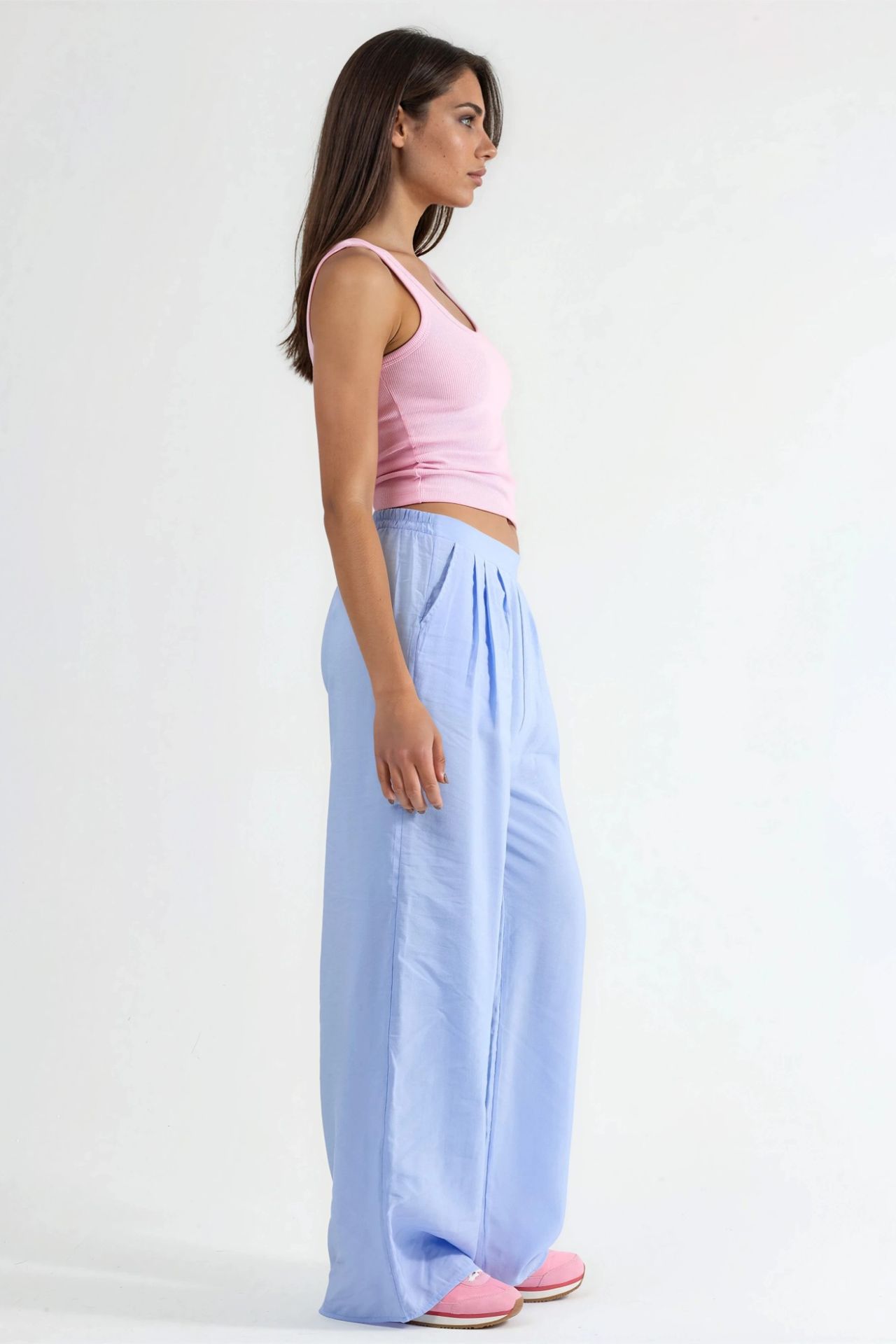 BUSEM Wide Leg Pleated Trousers 2
