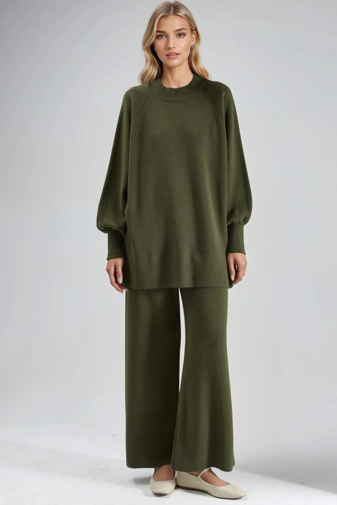 MY FASHION Loose Fit Sweater & Pants Knit Co-ord Set 1
